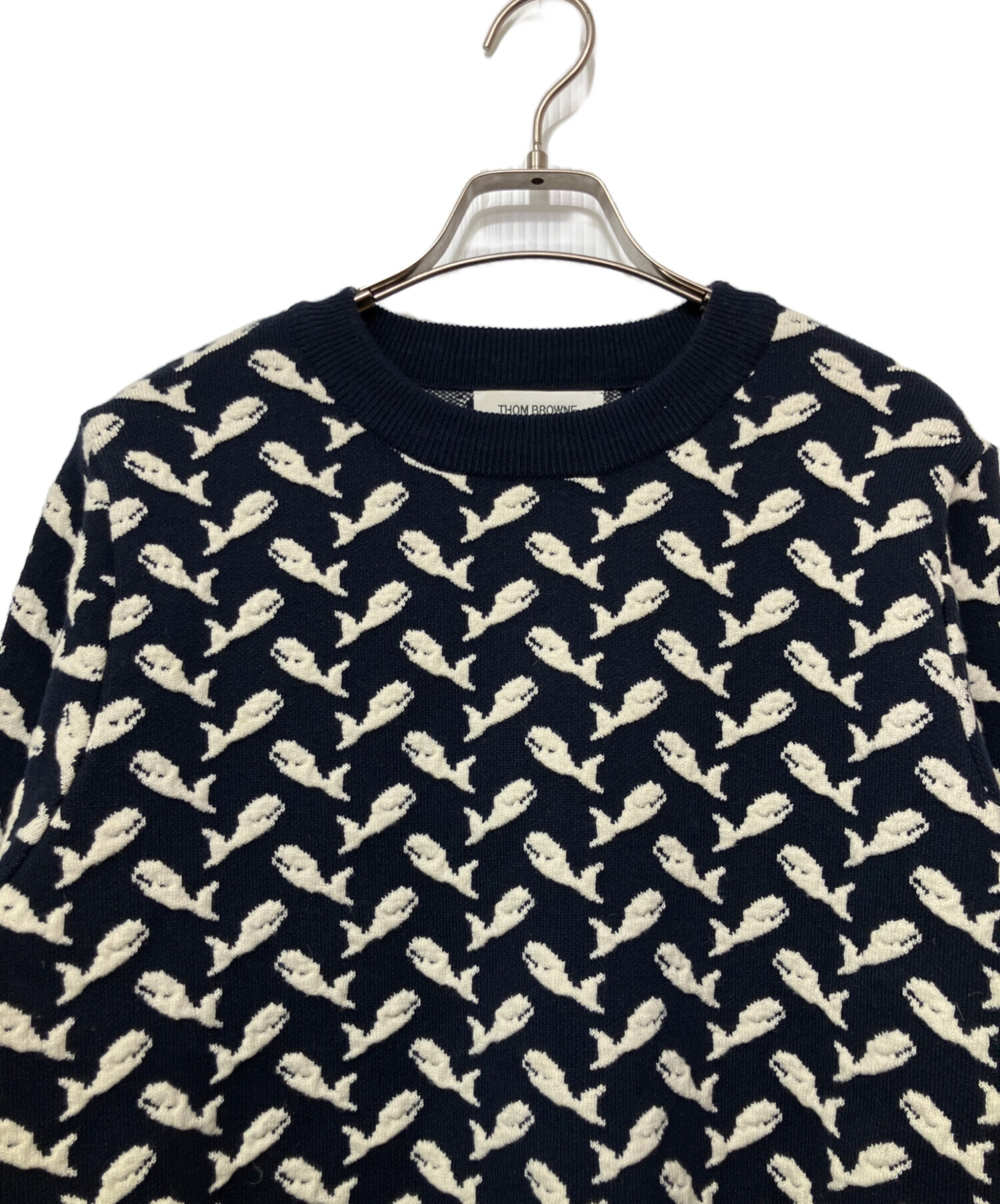 中古・古着通販】Thom Browne (トムブラウン) 厚手ニット ネイビー 
