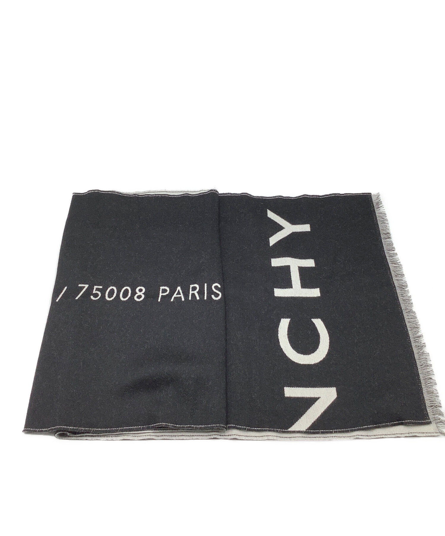 GIVENCHY ジバンシー マフラー  グレー 【古着】【中古】【送料無料】 GIVENCHY - GIVENCHY ジバンシー マフラー グレー 【古着】【中古