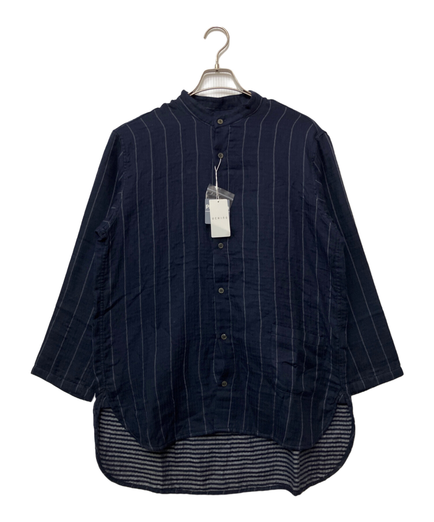中古・古着通販】Plantation (プランテーション) 長袖シャツ ネイビー 