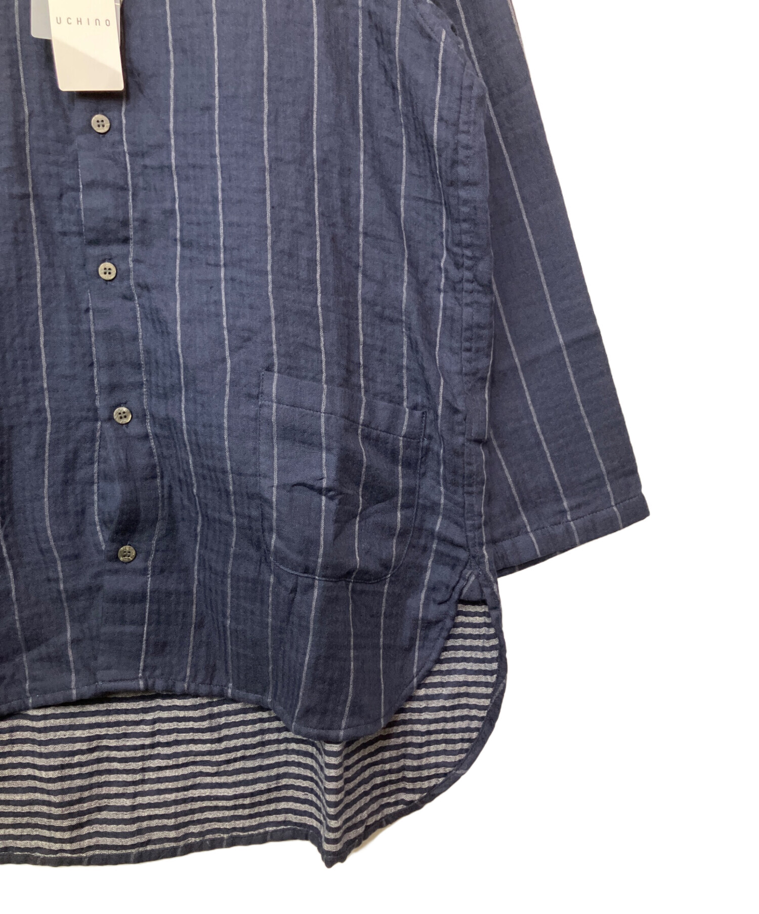 中古・古着通販】Plantation (プランテーション) 長袖シャツ ネイビー 