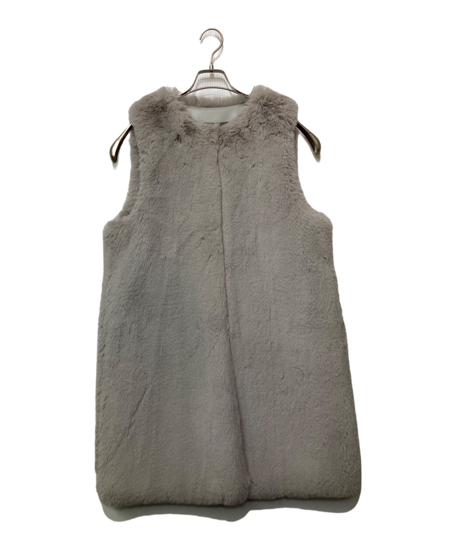 Lemönplet レモンプレット　エコファーベスト 中古・古着通販】LEMON PLET (レモンプレット) ファーベスト グレー