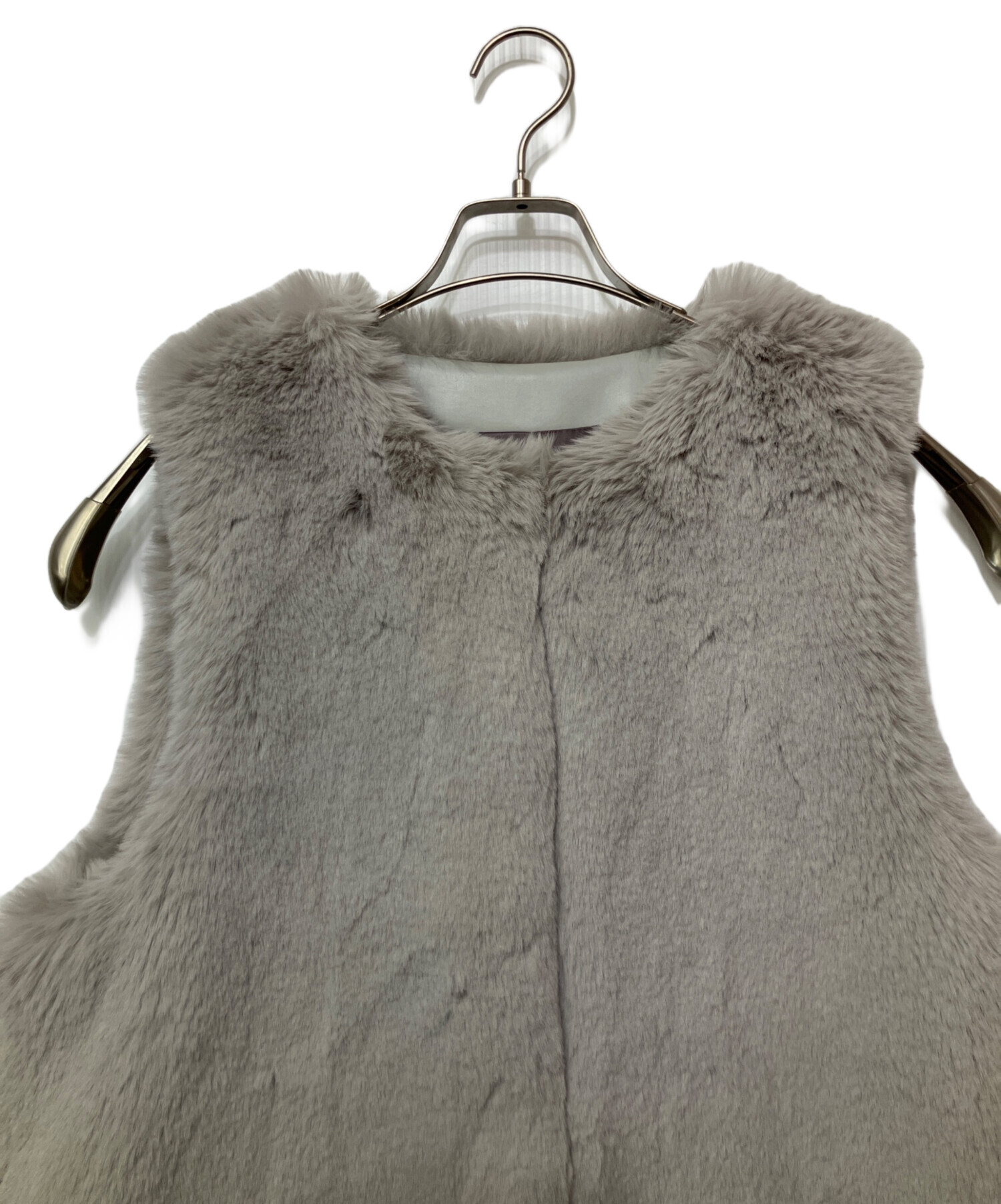 中古・古着通販】LEMON PLET (レモンプレット) ファーベスト グレー