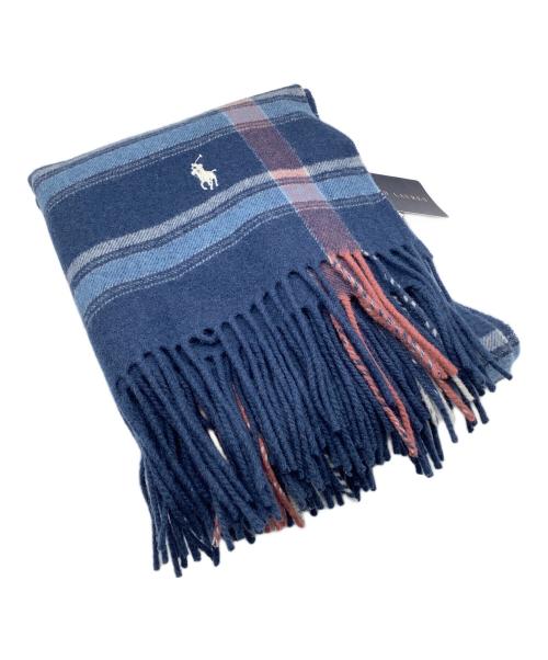 中古・古着通販】RALPH LAUREN (ラルフローレン) マフラー ネイビー 未