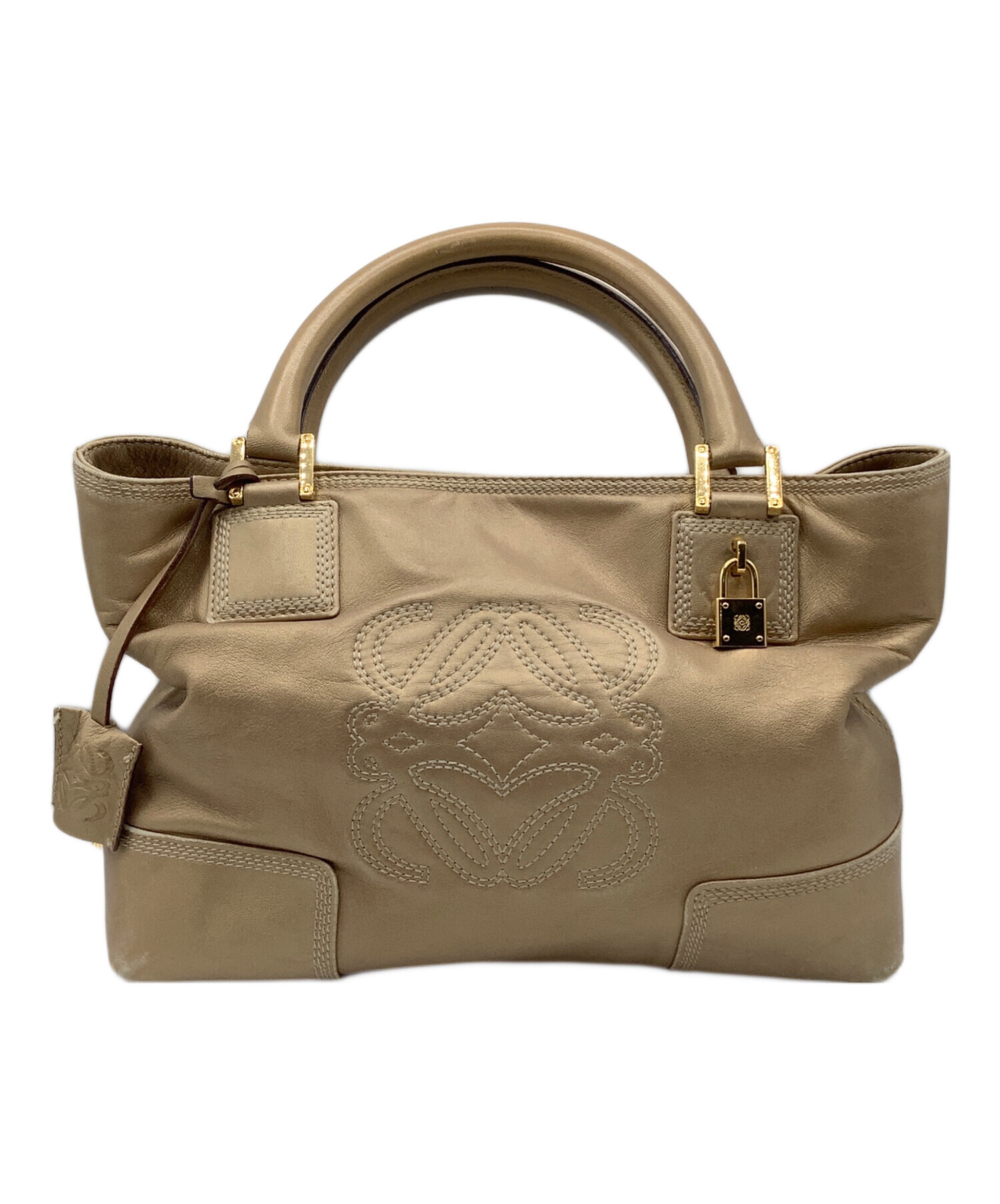 中古・古着通販】LOEWE (ロエベ) ハンドバッグ ゴールド｜ブランド 