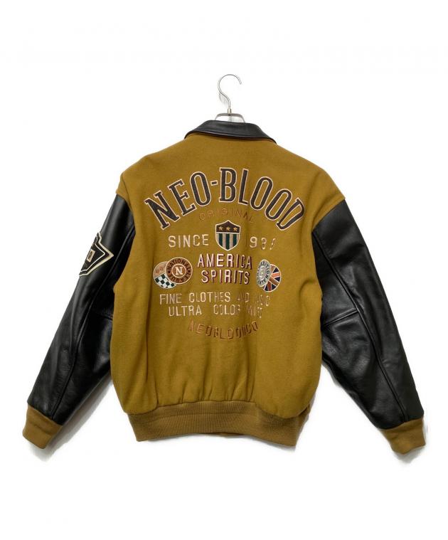 中古・古着通販】neo blood (ネオブラッド) レザー切替スタジャン