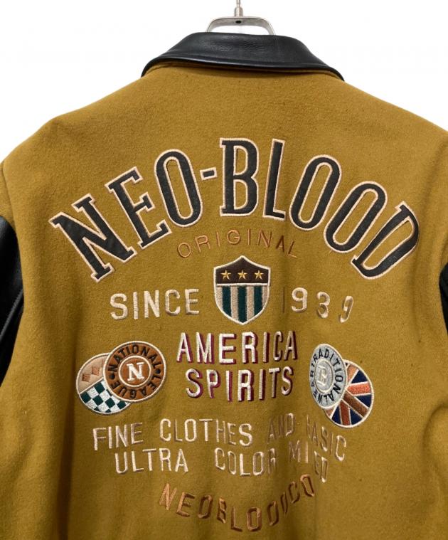 中古・古着通販】neo blood (ネオブラッド) レザー切替スタジャン