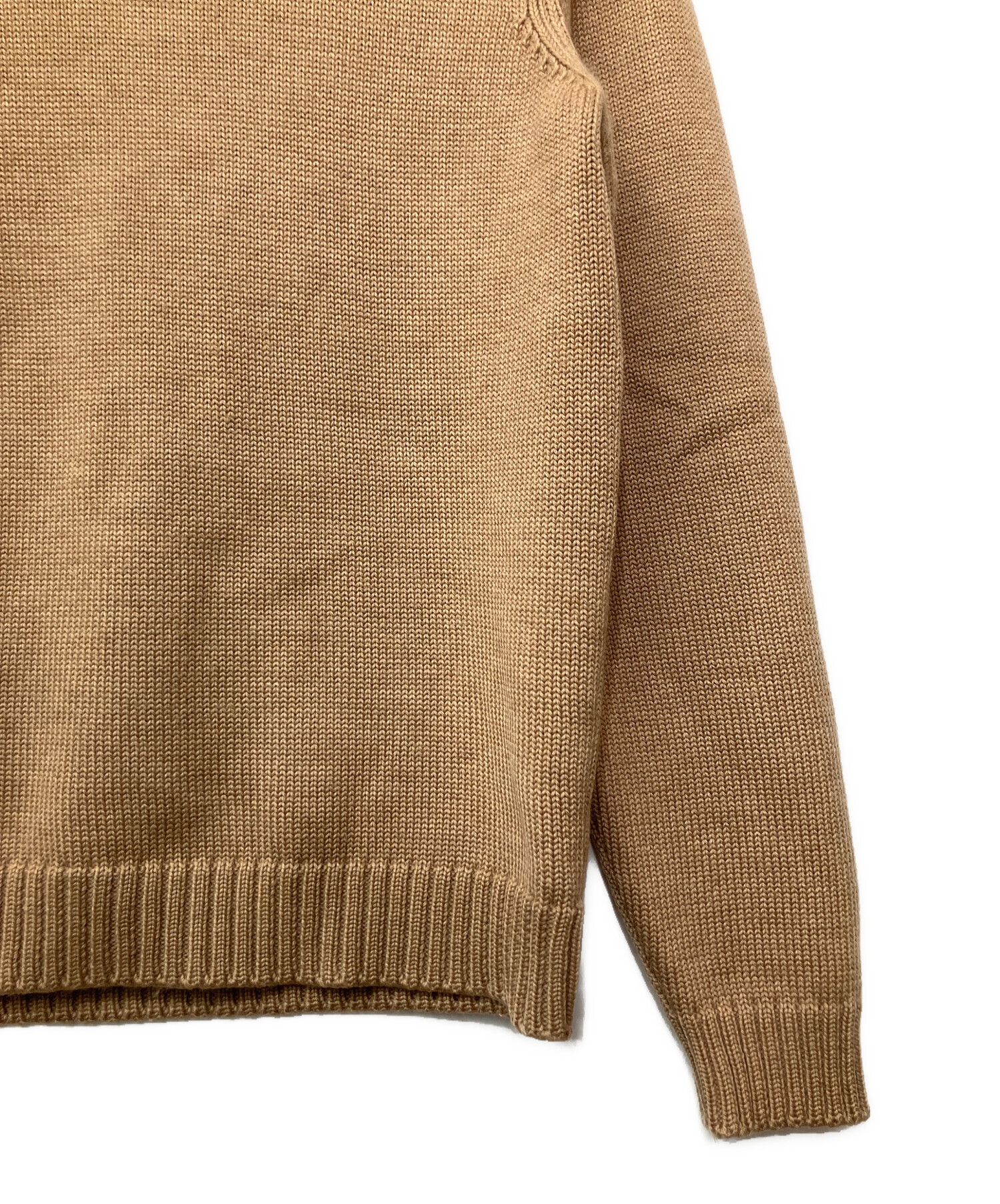 ZANONE ザノーネ　ニット　ブラウン 中古・古着通販】Zanone (ザノーネ) クルーネックウールニット