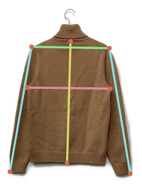 中古・古着通販】Zanone (ザノーネ) 厚手ニット ブラウン サイズ:46