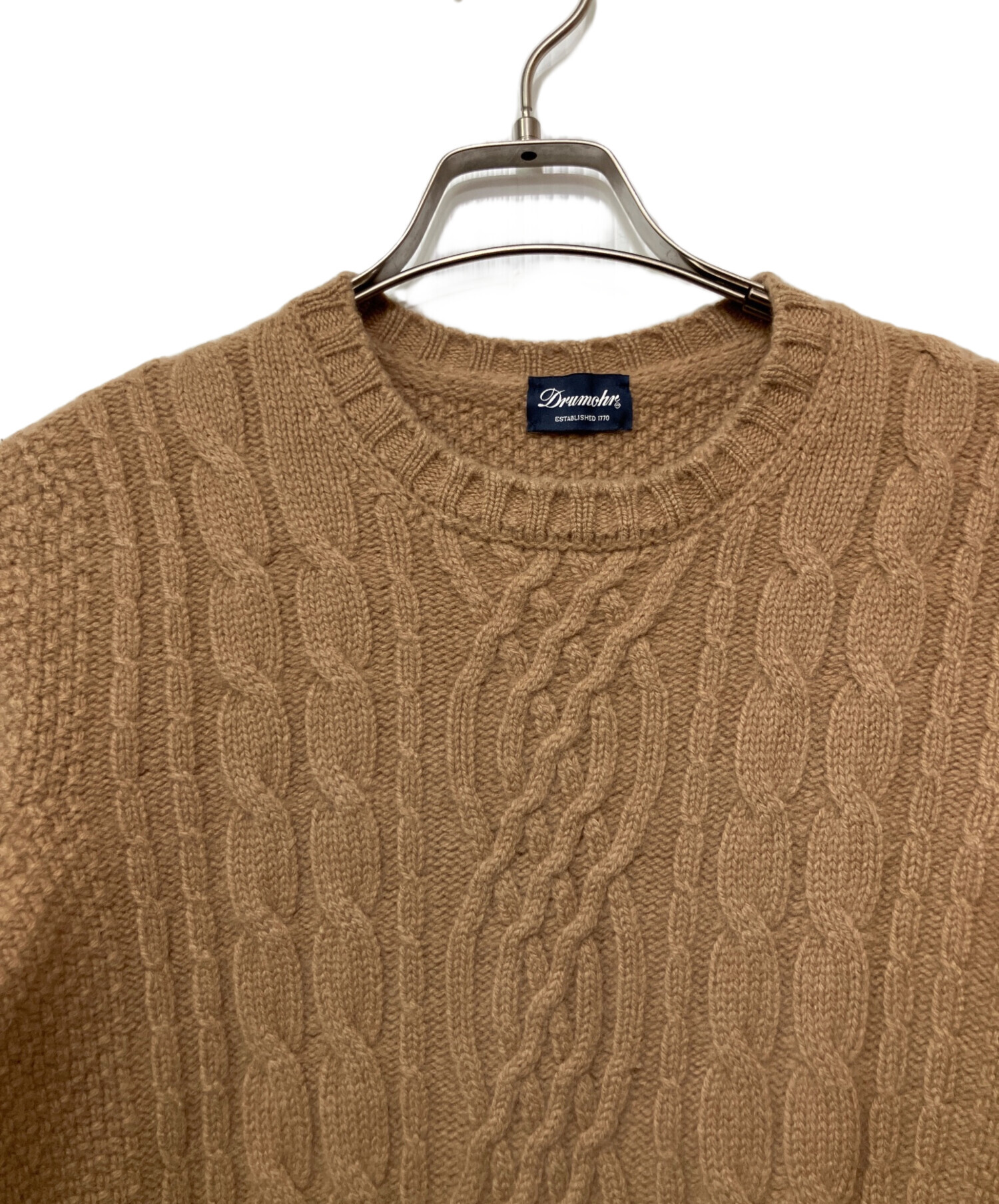 中古・古着通販】Drumohr (ドルモア) 薄手ニット ブラウン サイズ:46