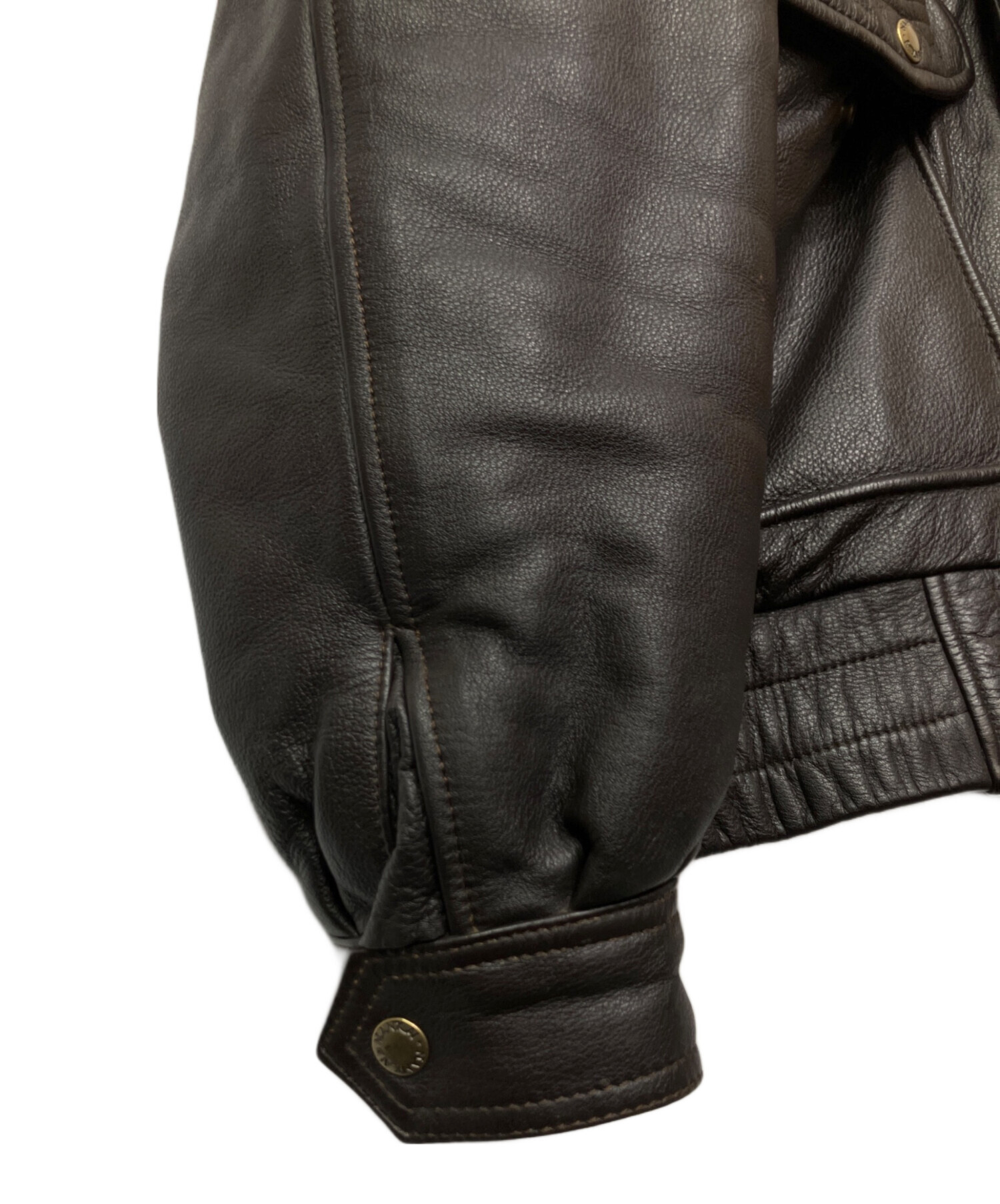 中古・古着通販】NANKAI (ナンカイ) レザージャケット ブラウン サイズ