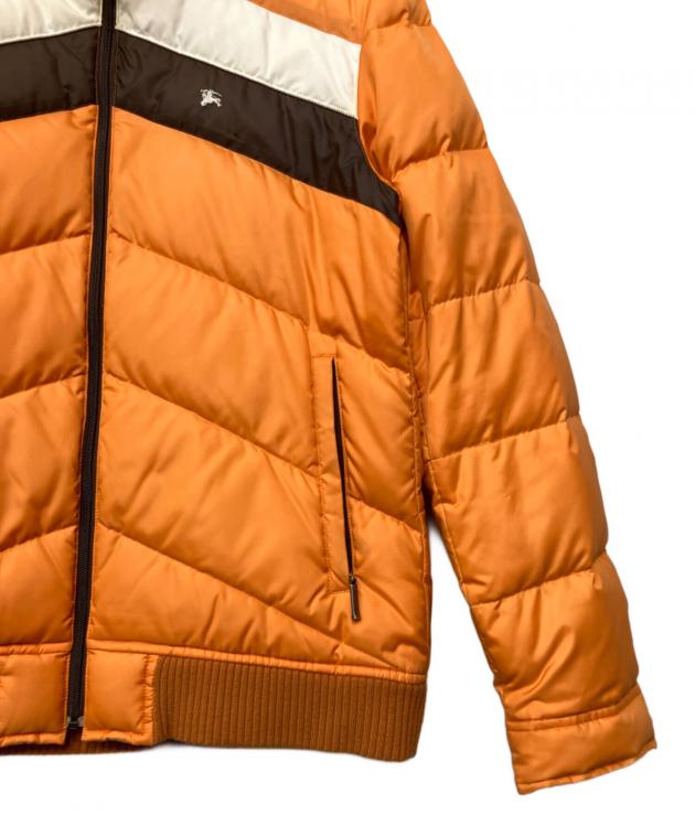 バーバリーブラックレーベル フード付ウールジャケット　L ブラウン　オレンジ バーバリーブラックレーベル フード付ウールジャケット L ブラウン