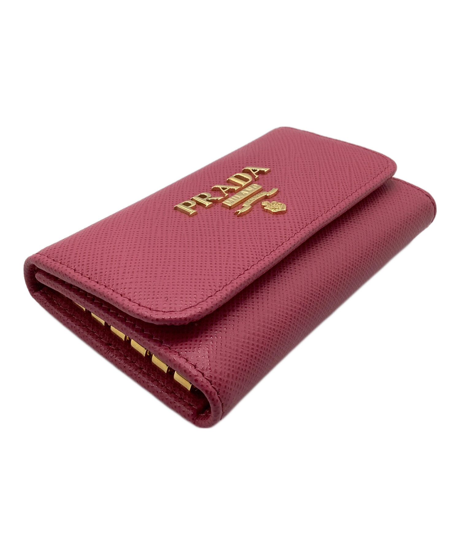 中古・古着通販】PRADA (プラダ) サフィアーノ メタル 6連キーケース