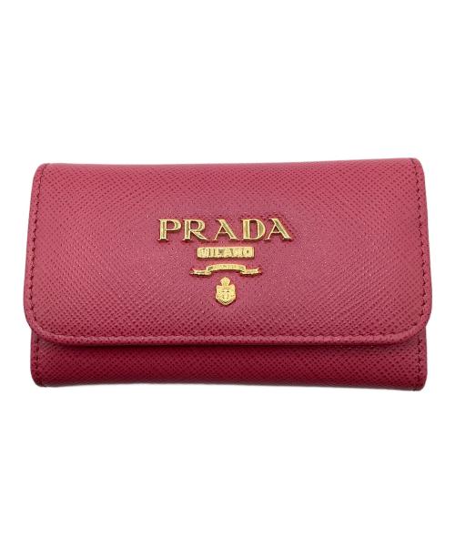 中古・古着通販】PRADA (プラダ) サフィアーノ メタル 6連キーケース