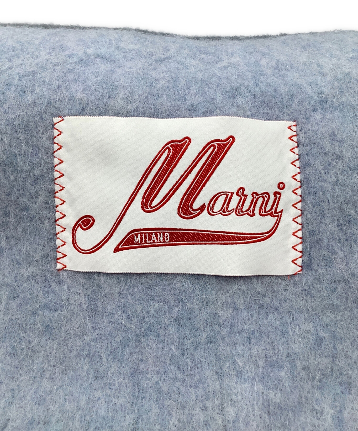 中古・古着通販】MARNI (マルニ) アルパカ ラベルロゴ マフラー スカイ