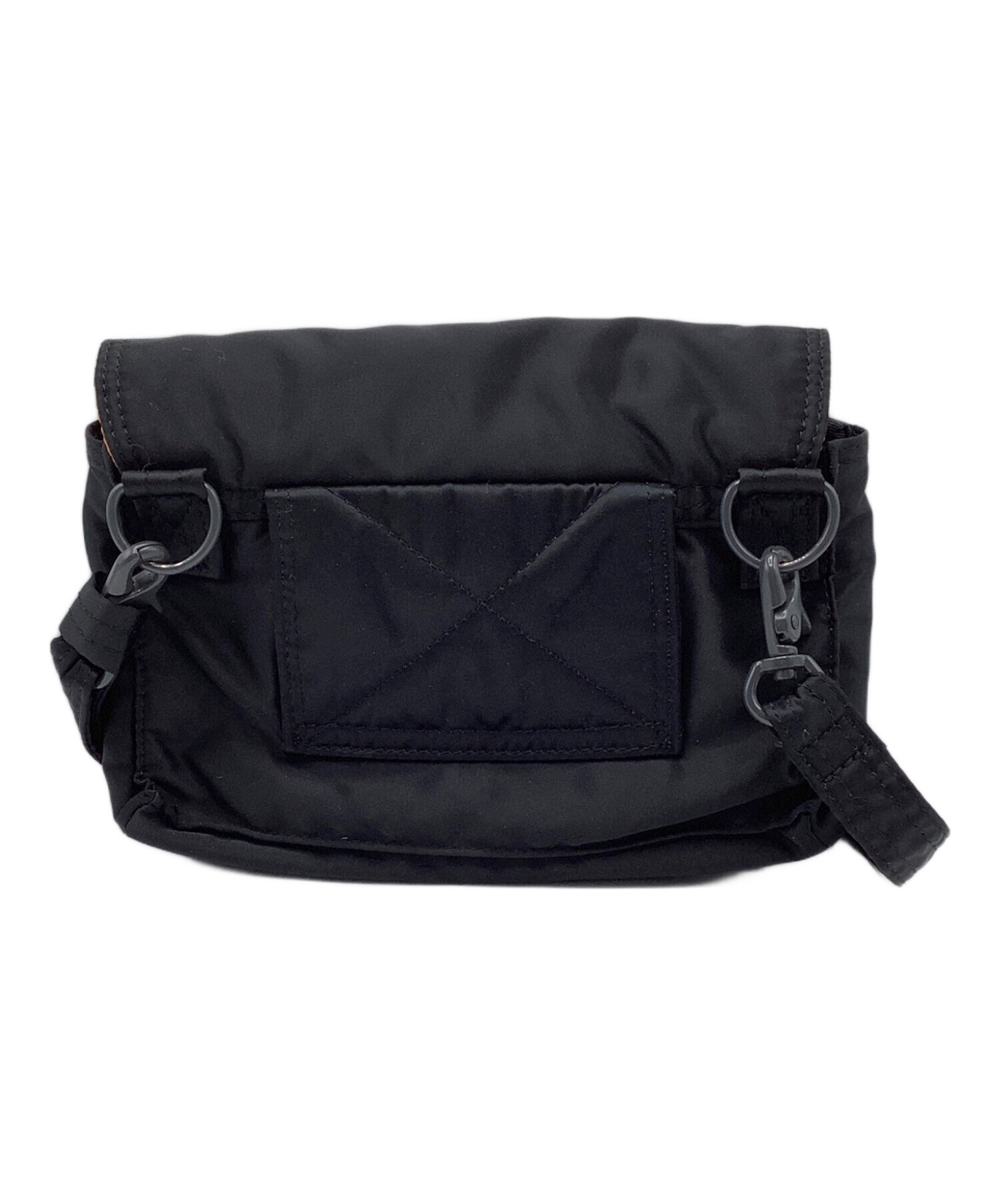 PORTER ブラック タンカー　ミニショルダーバッグ 中古・古着通販】PORTER (ポーター) タンカー ミニショルダーバッグ