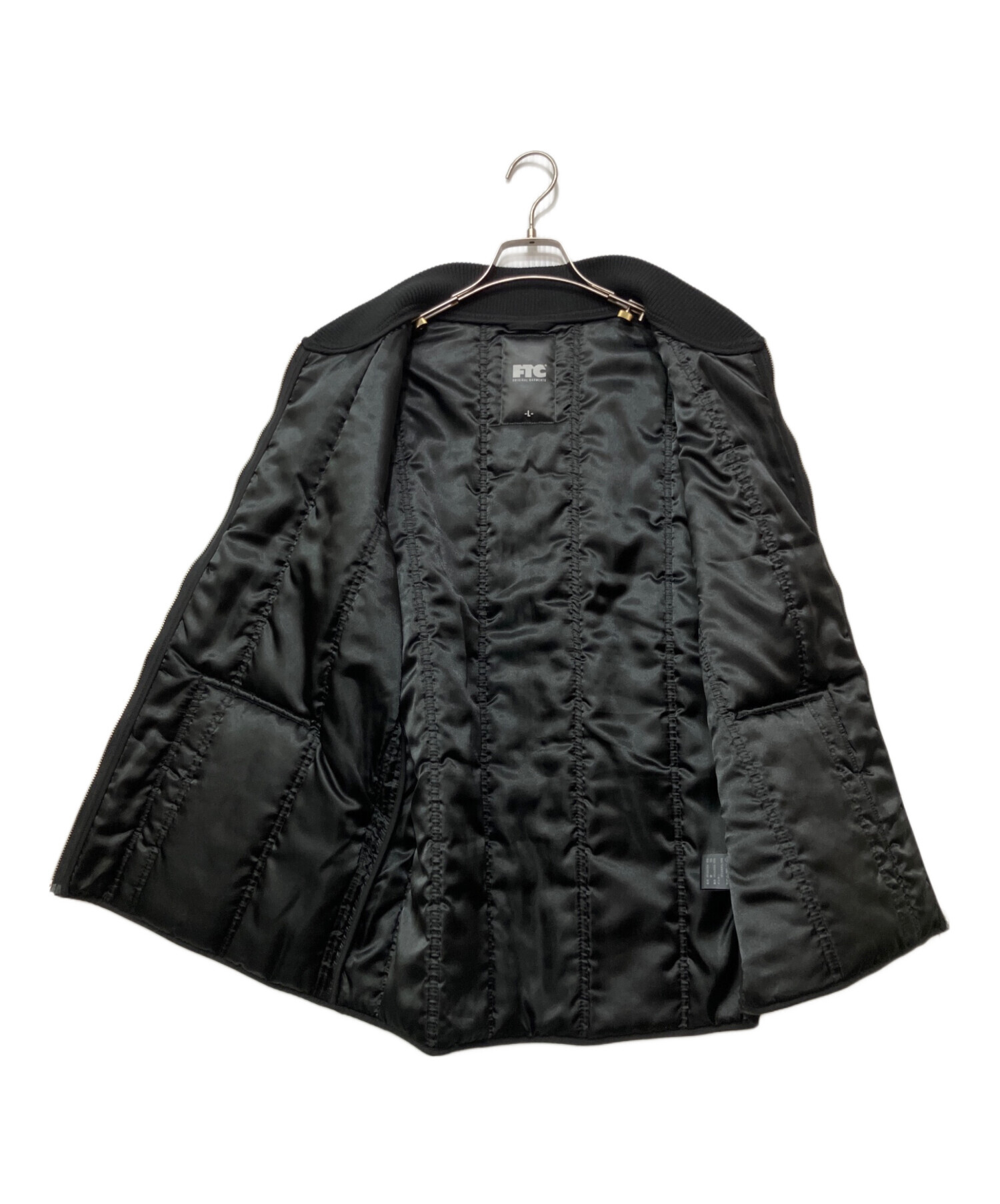 【未使用】ブラックアンドホワイト 2WAY ナイロンジャケット ベスト L 中古・古着通販】FTC (エフティーシー) ナイロンベスト ブラック
