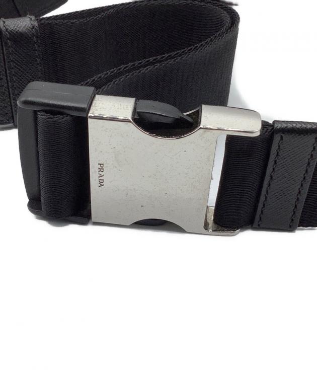 中古・古着通販】PRADA (プラダ) Re-Nylon xサフィアーノレザー ベルト