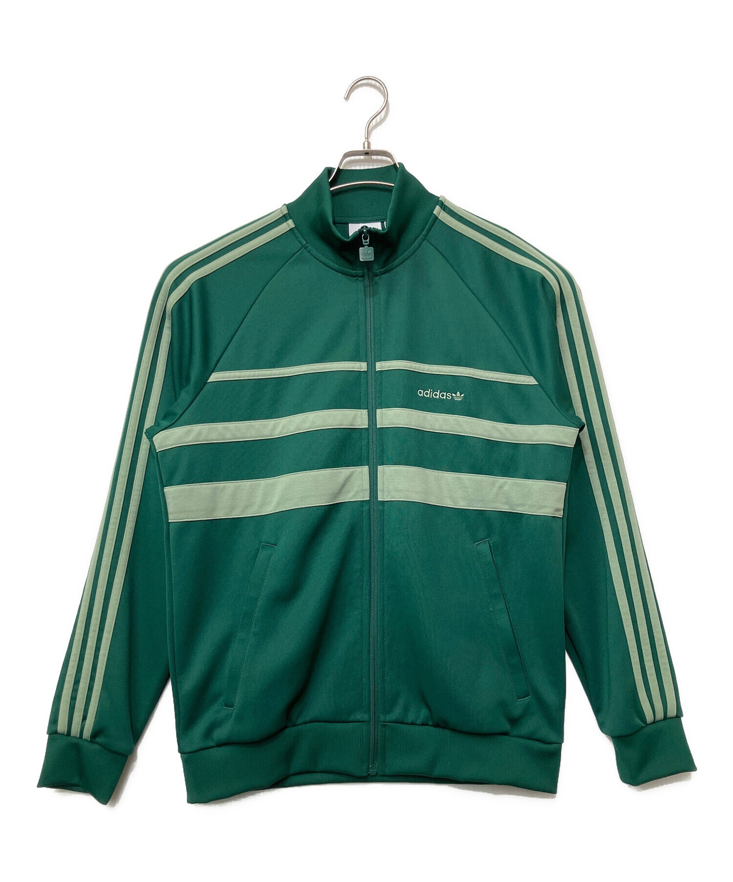 新品 タグ付きadidas アディダス【Lサイズ】トラックジャケット グリーン 中古・古着通販】adidas (アディダス) トラックジャケット グリーン