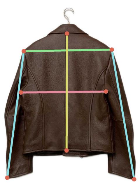 中古・古着通販】BRIONI (ブリオーニ) レザーブルゾン ブラウン サイズ