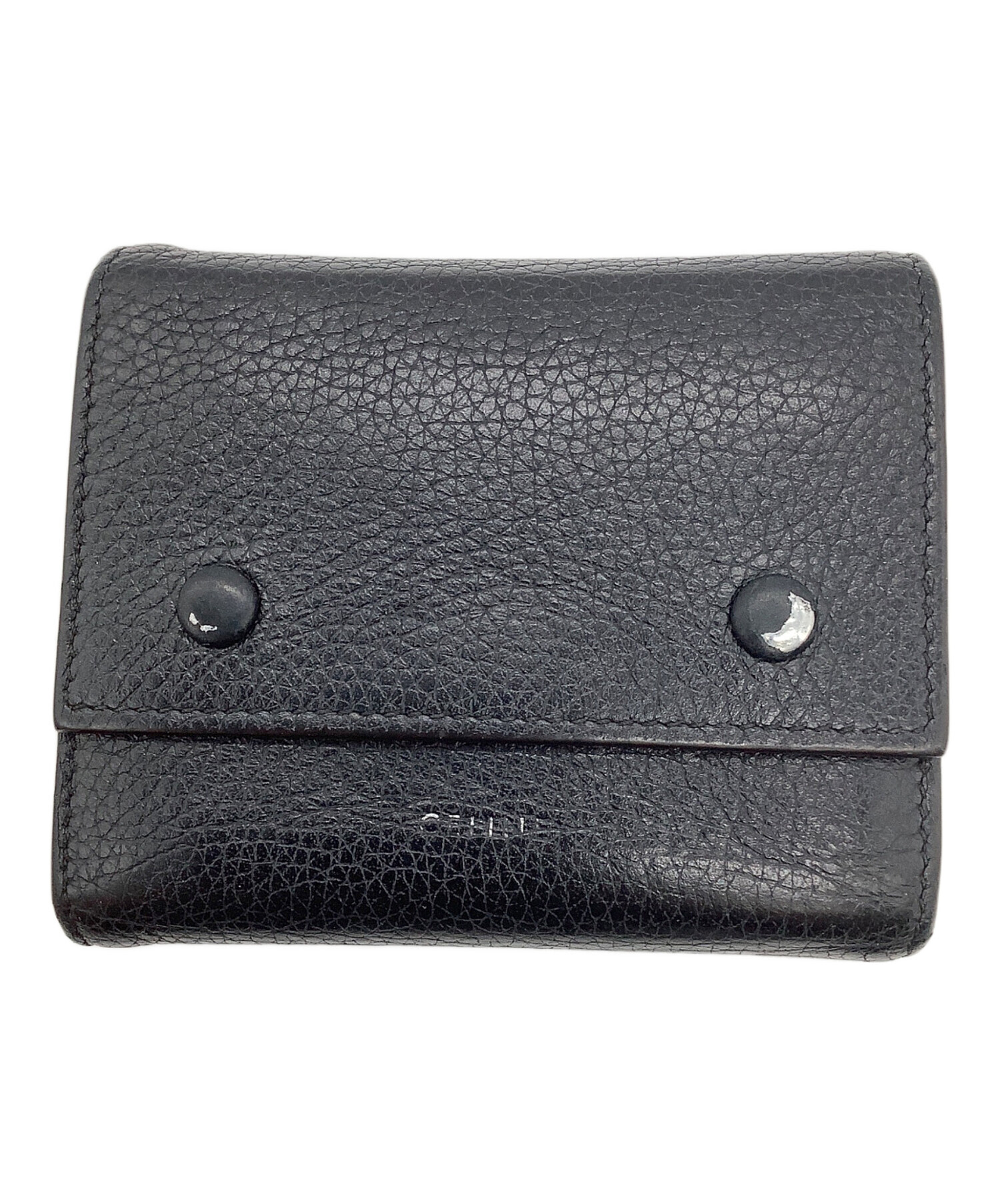 CELINE セリーヌ 財布・ケース  黒 【古着】【中古】【送料無料】 中古・古着通販】CELINE (セリーヌ) トリオンフカードケース ブラック