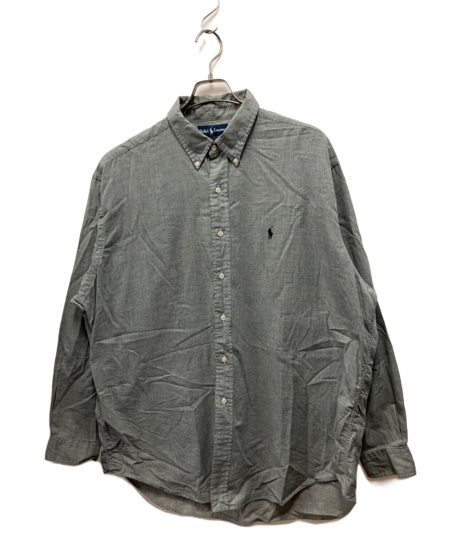 中古・古着通販】RALPH LAUREN (ラルフローレン) 長袖シャツ グレー