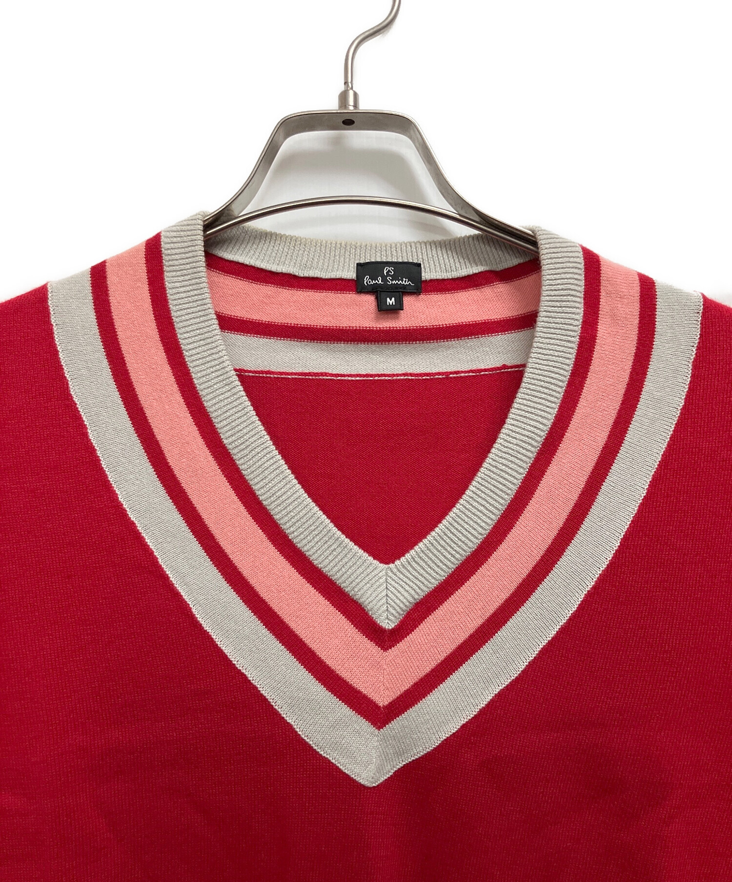 中古・古着通販】Paul Smith (ポールスミス) 薄手ニット レッド サイズ