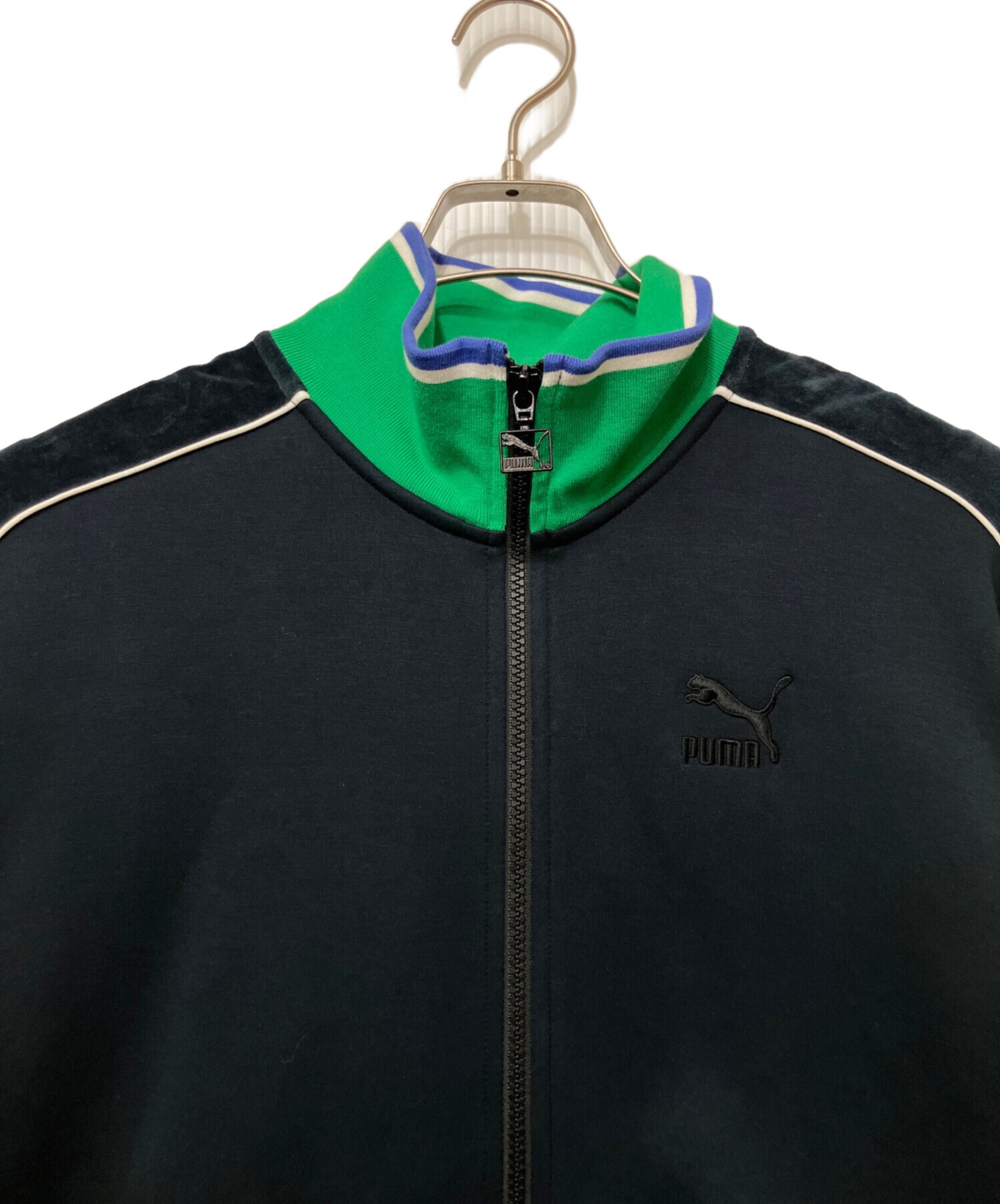 中古・古着通販】PUMA (プーマ) トラックジャケット グリーン×ブラック