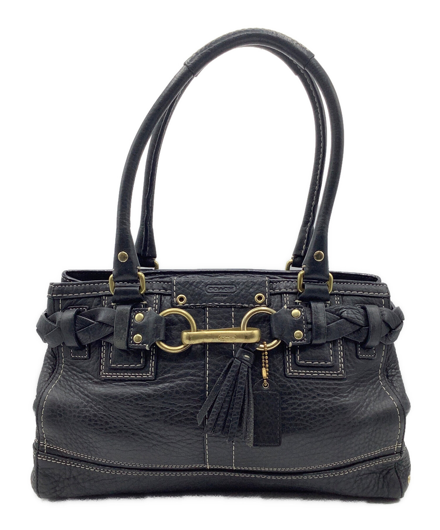 中古・古着通販】COACH (コーチ) ハンドバッグ ブラック｜ブランド