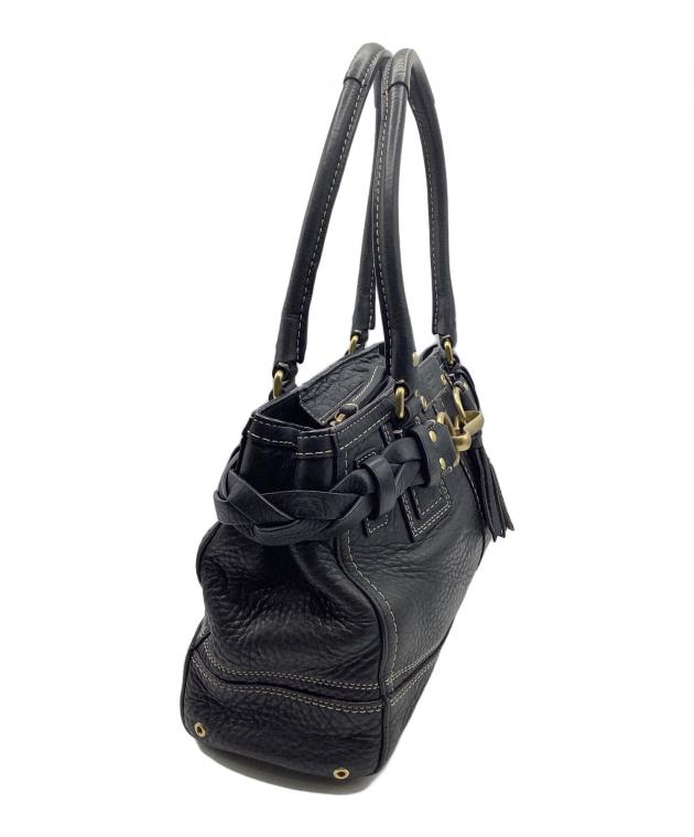 中古・古着通販】COACH (コーチ) ハンドバッグ ブラック｜ブランド
