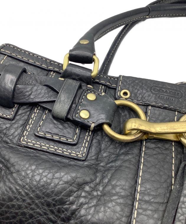中古・古着通販】COACH (コーチ) ハンドバッグ ブラック｜ブランド