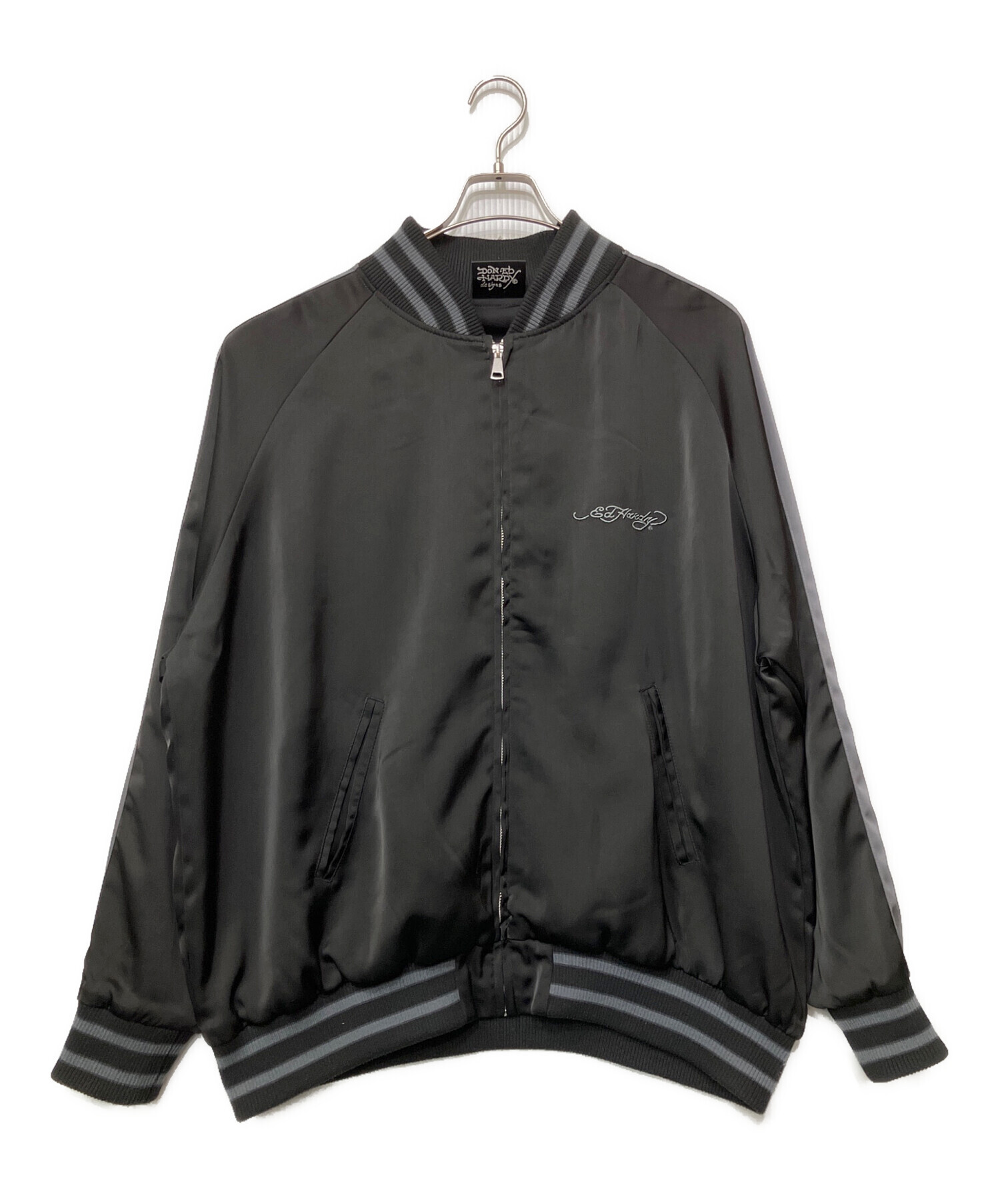 HARD BIRD 黒 スカジャン Lサイズ 中古・古着通販】ED HARDY (エド ハーディー) スカジャン ブラック