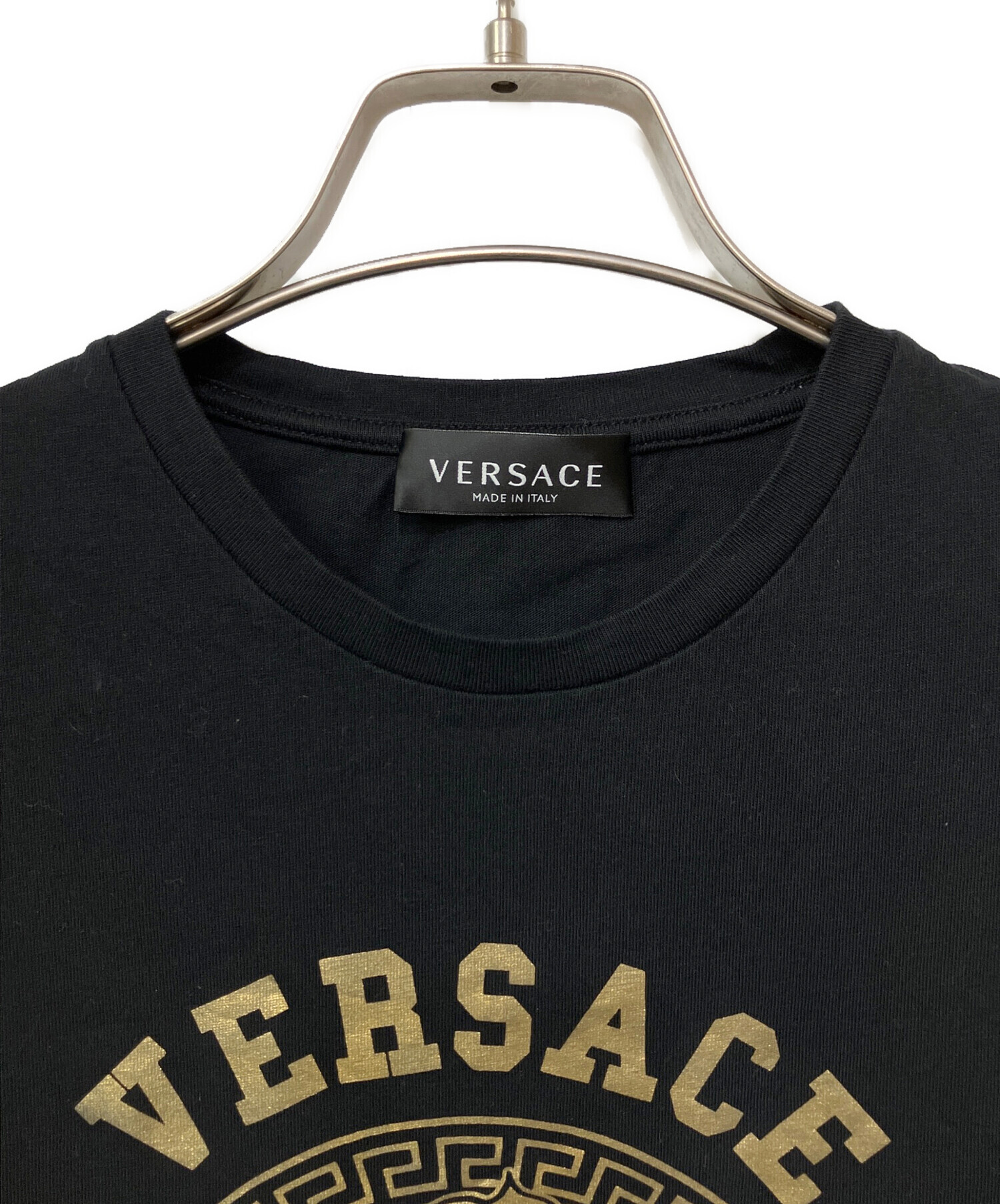 中古・古着通販】VERSACE (ヴェルサーチェ) 半袖Tシャツ ブラック