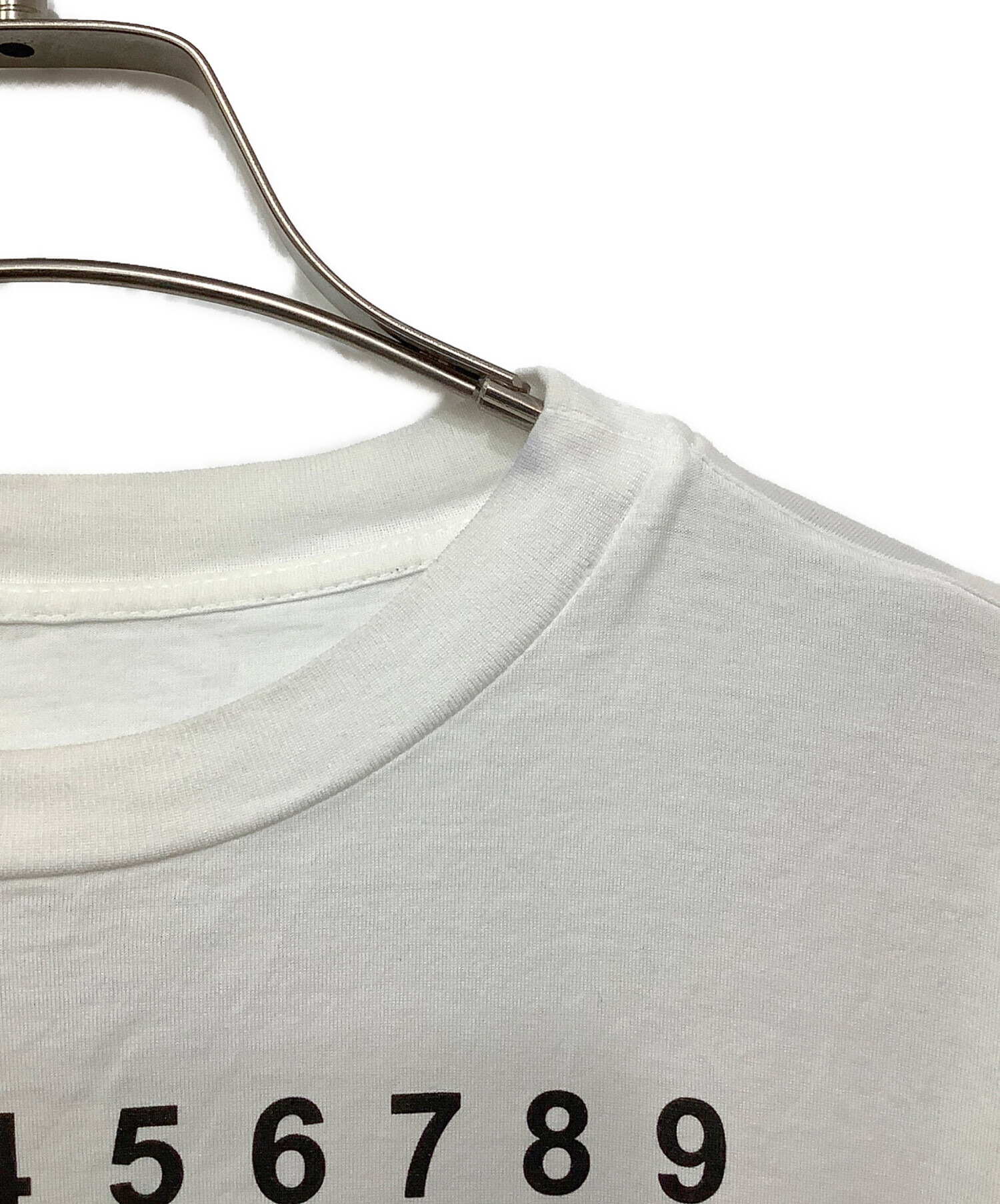 良品 Maison Margiela 1 メゾンマルジェラ ショートスリーブ ポロシャツ カットソー サイズM ホワイト レディース 古着 中古 USED 良品 Maison Margiela 1 メゾンマルジェラ ショートスリーブ