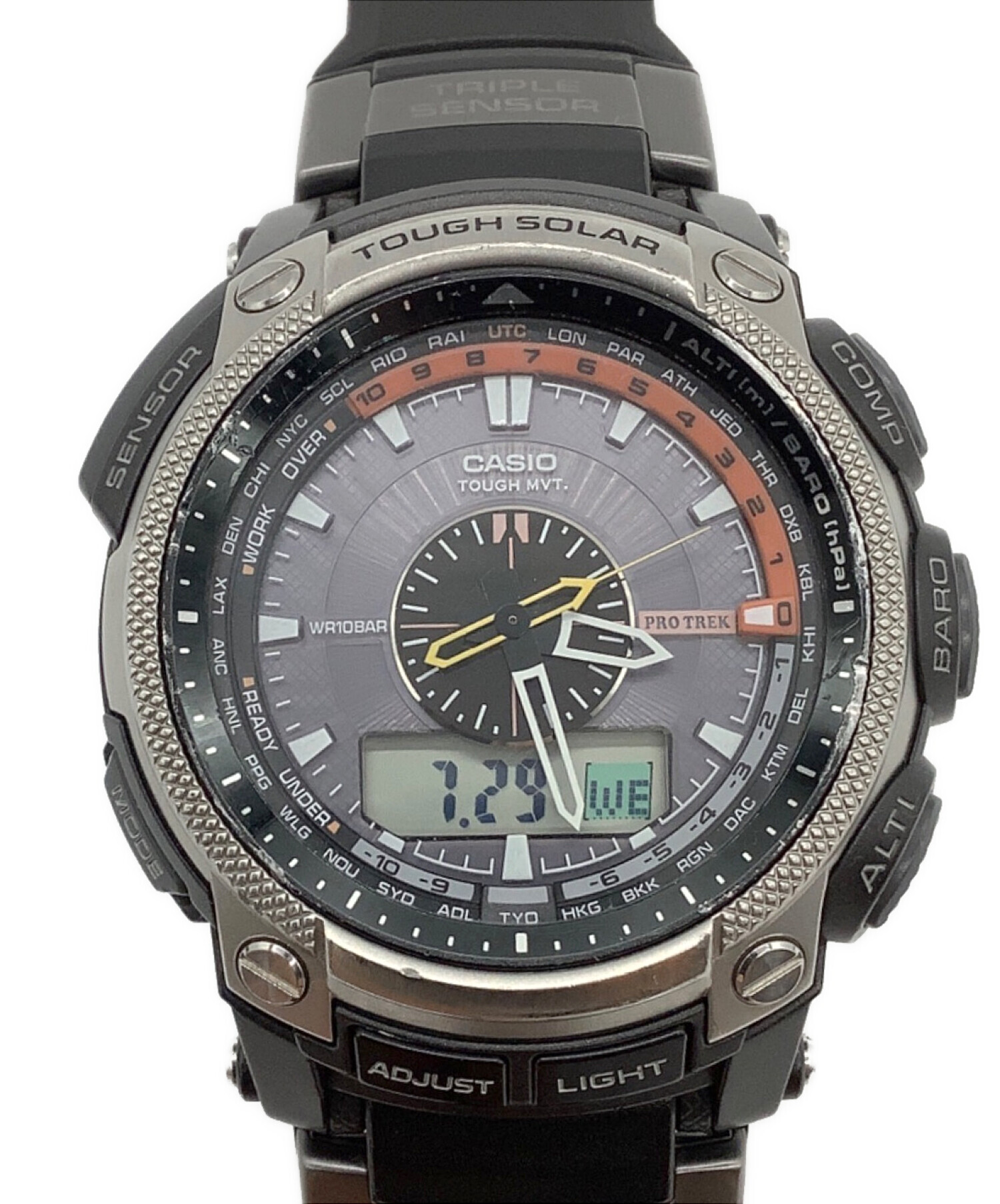 中古・古着通販】CASIO (カシオ) PRO TREK 腕時計 ブラック｜ブランド