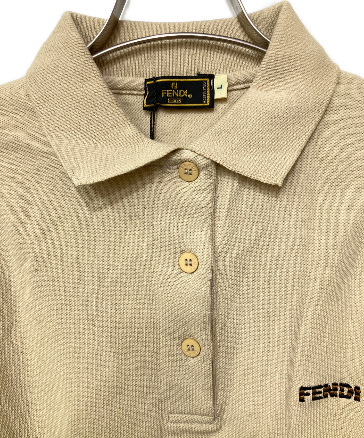 中古・古着通販】FENDI (フェンディ) ノースリーブシャツ カーキ
