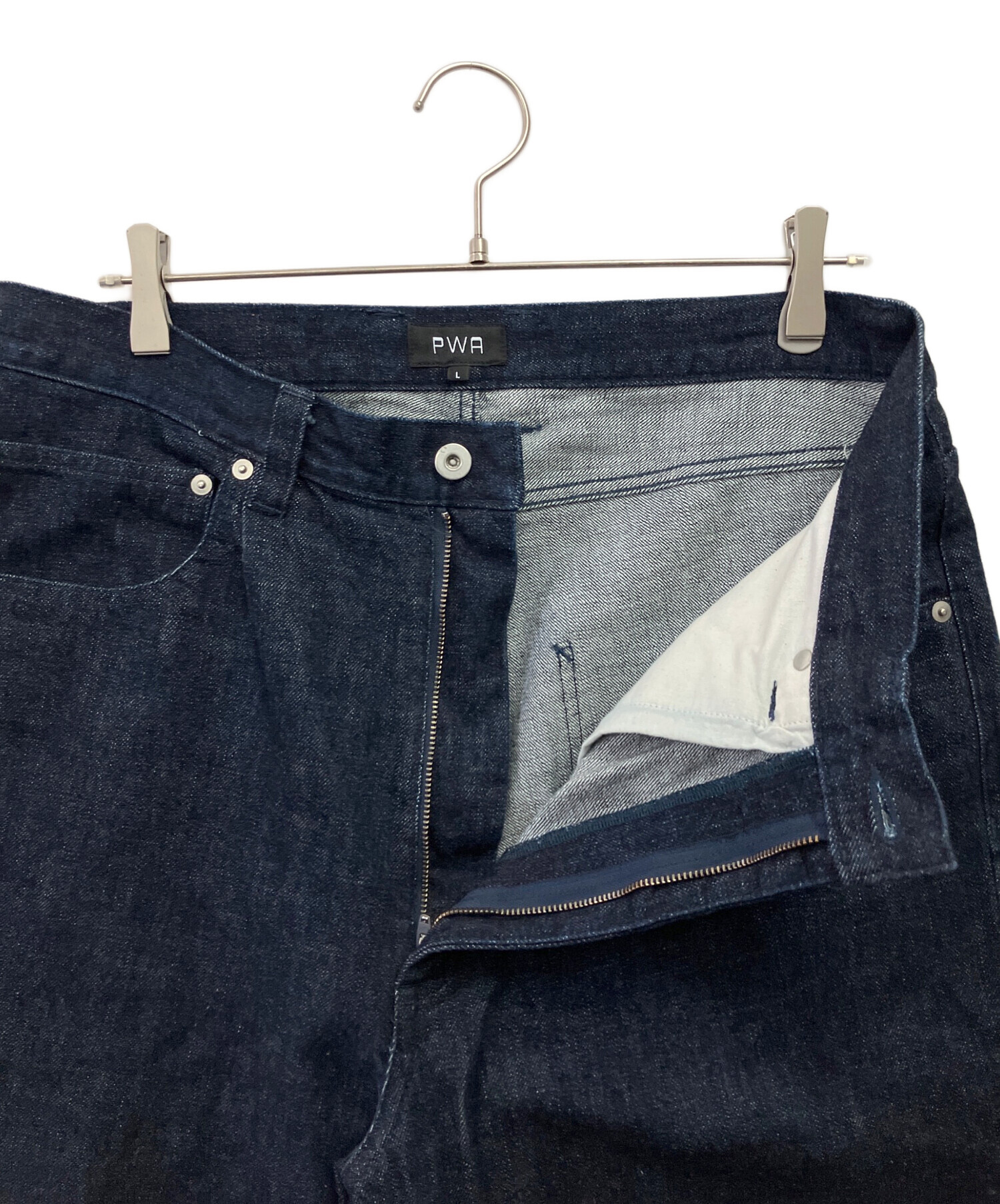 PWA RELAX-FIT 6P JEANS デニムパンツ ジーンズ プア 中古・古着通販】PWA (プア) RELAX-FIT 6P JEANS インディゴ サイズ:L