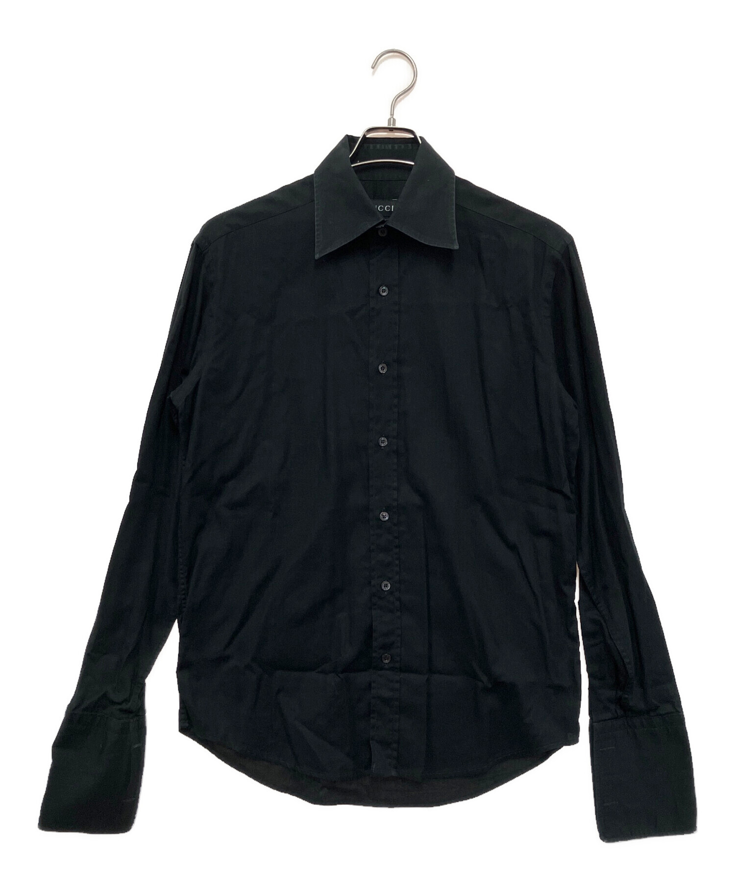 中古・古着通販】GUCCI (グッチ) 長袖シャツ ブラック サイズ:38