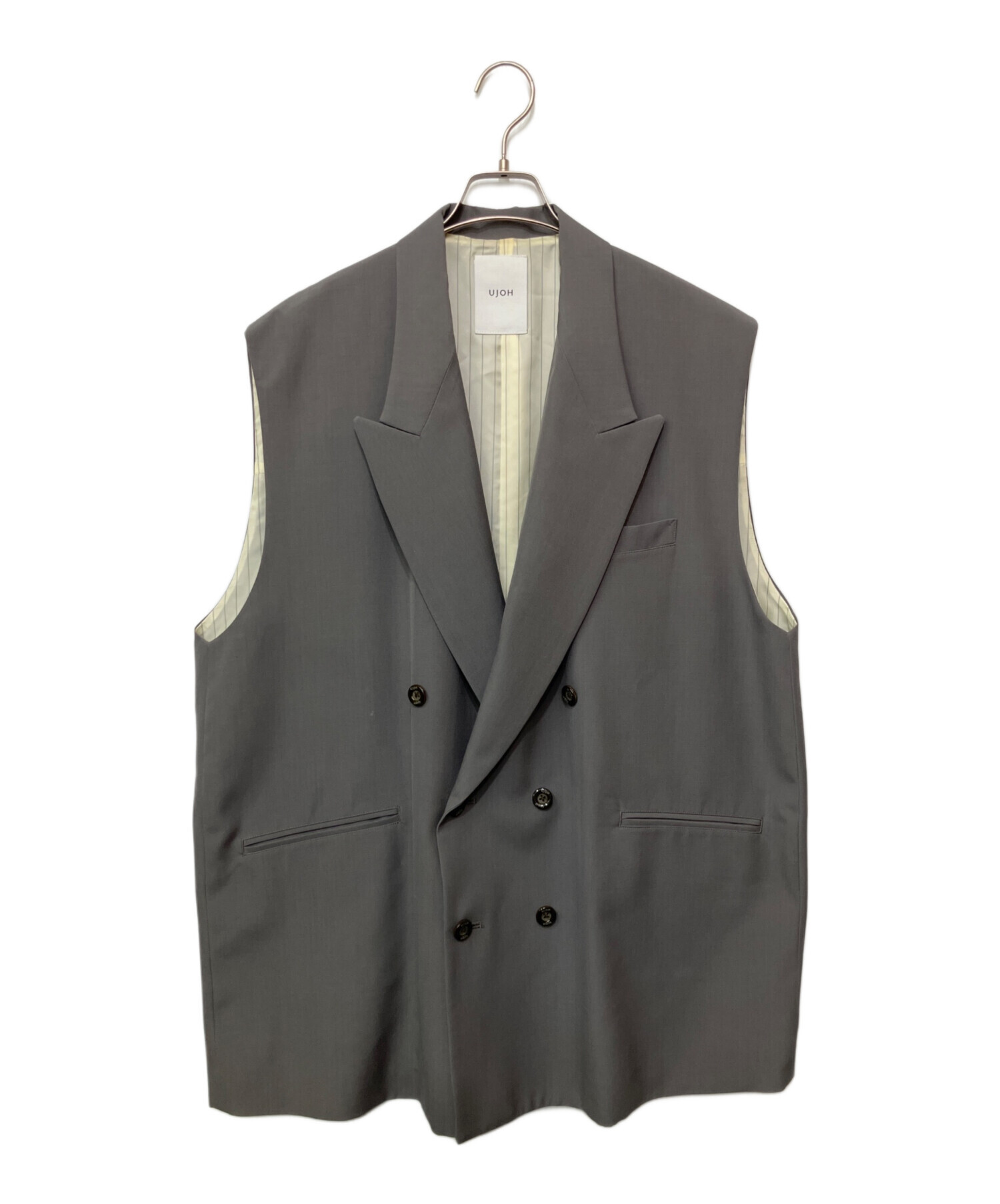 中古・古着通販】UJOH (ウジョー) 6BW Oversize Vest グレー サイズ:2