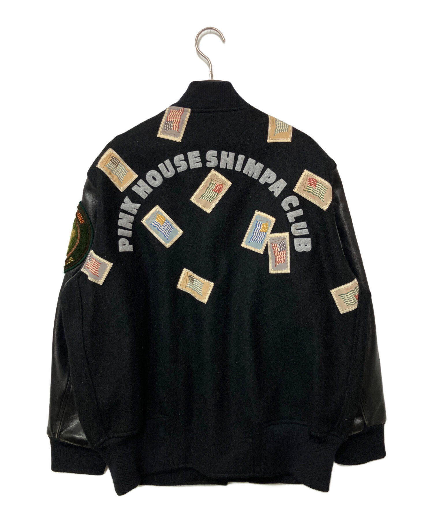 中古・古着通販】PINK HOUSE (ピンクハウス) レザー切替スタジャン