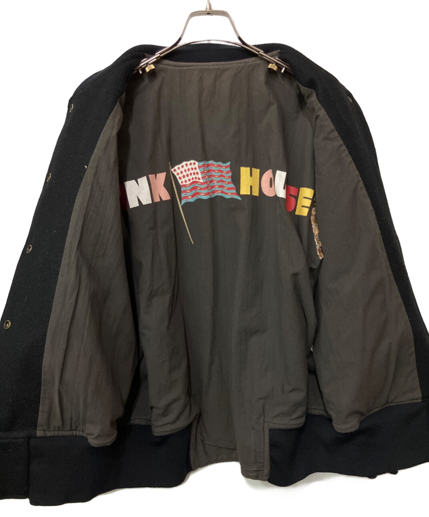 中古・古着通販】PINK HOUSE (ピンクハウス) レザー切替スタジャン