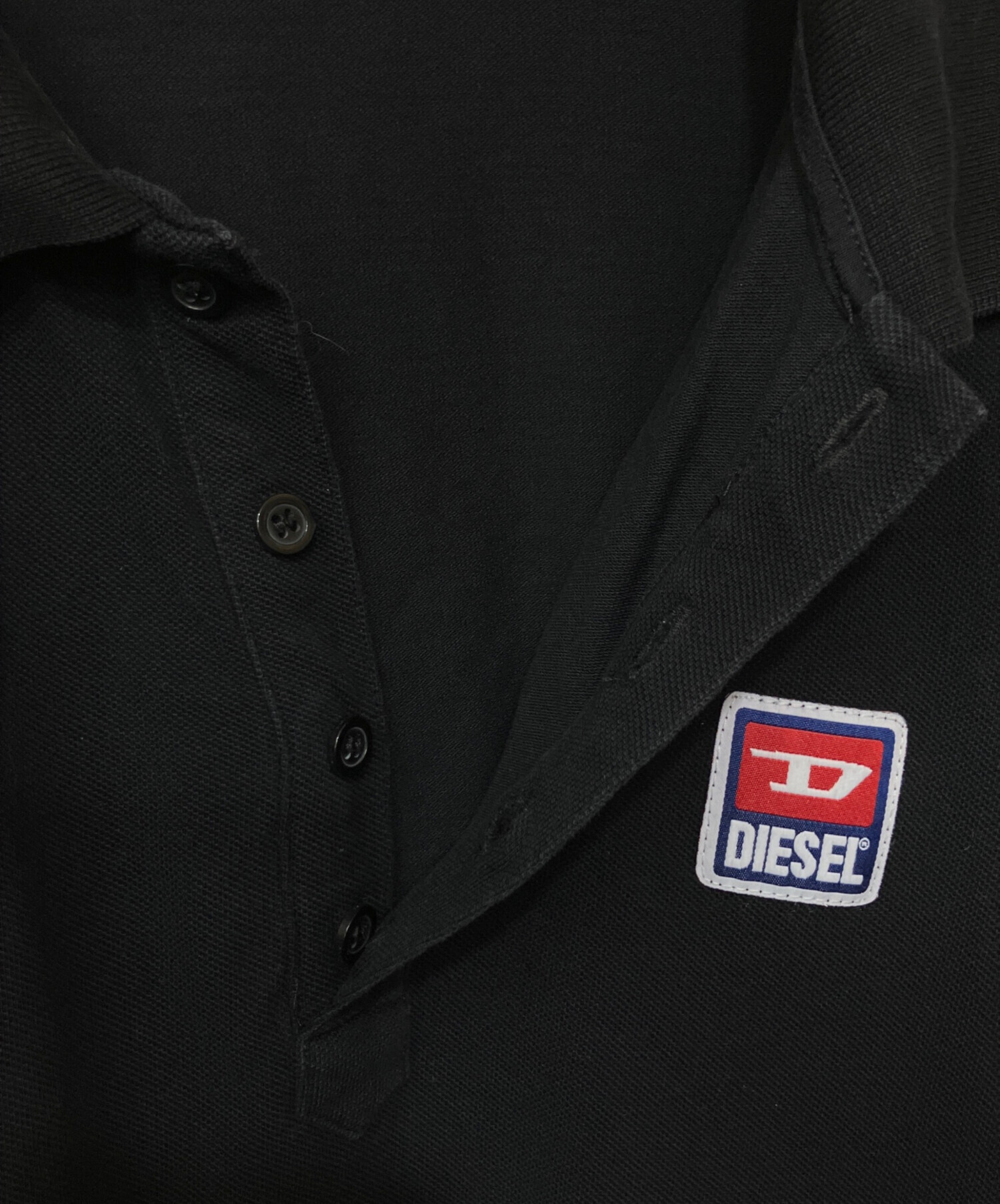 中古・古着通販】DIESEL (ディーゼル) ポロシャツ ブラック サイズ:M 