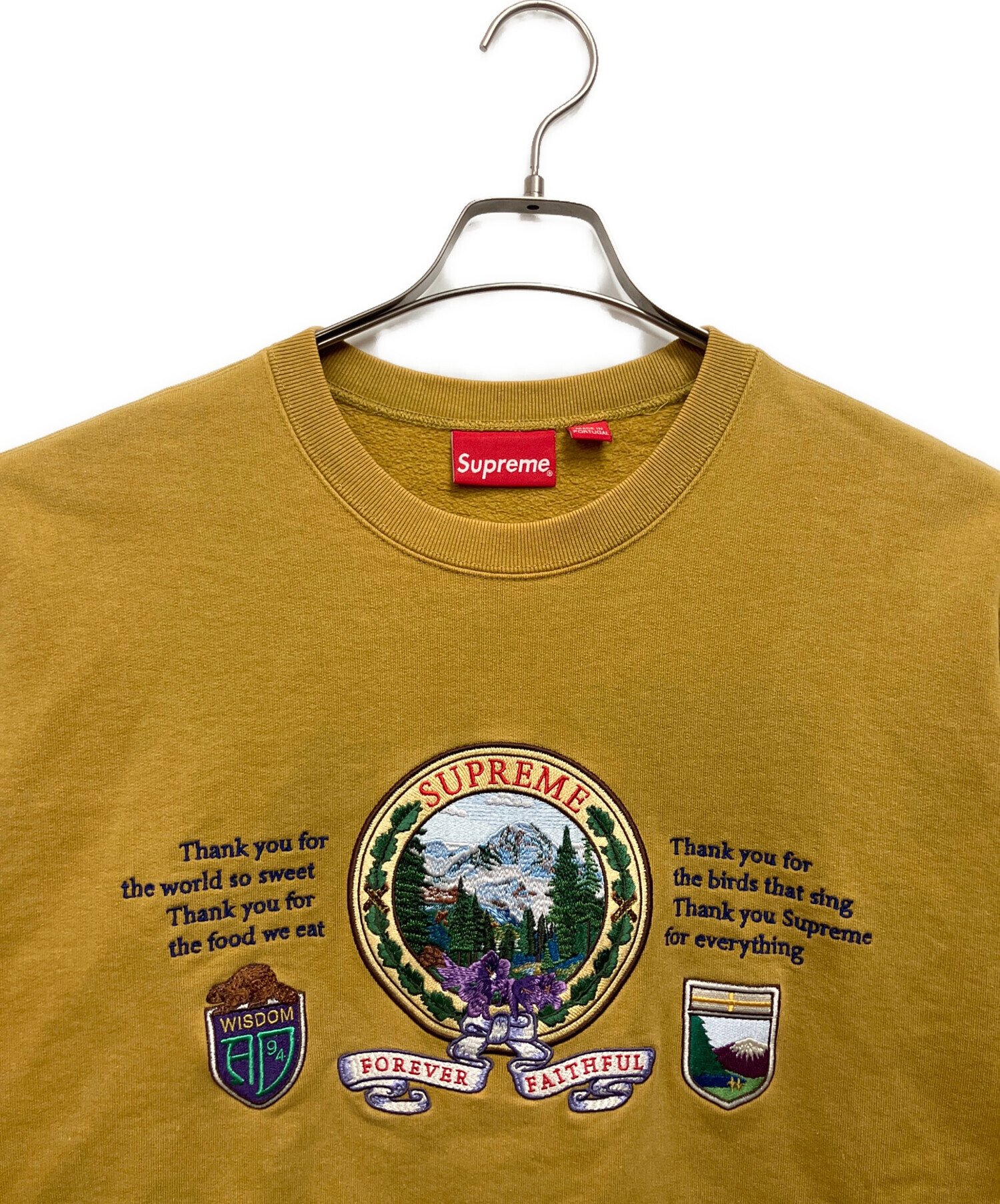 中古・古着通販】Supreme (シュプリーム) スウェット イエロー サイズ 