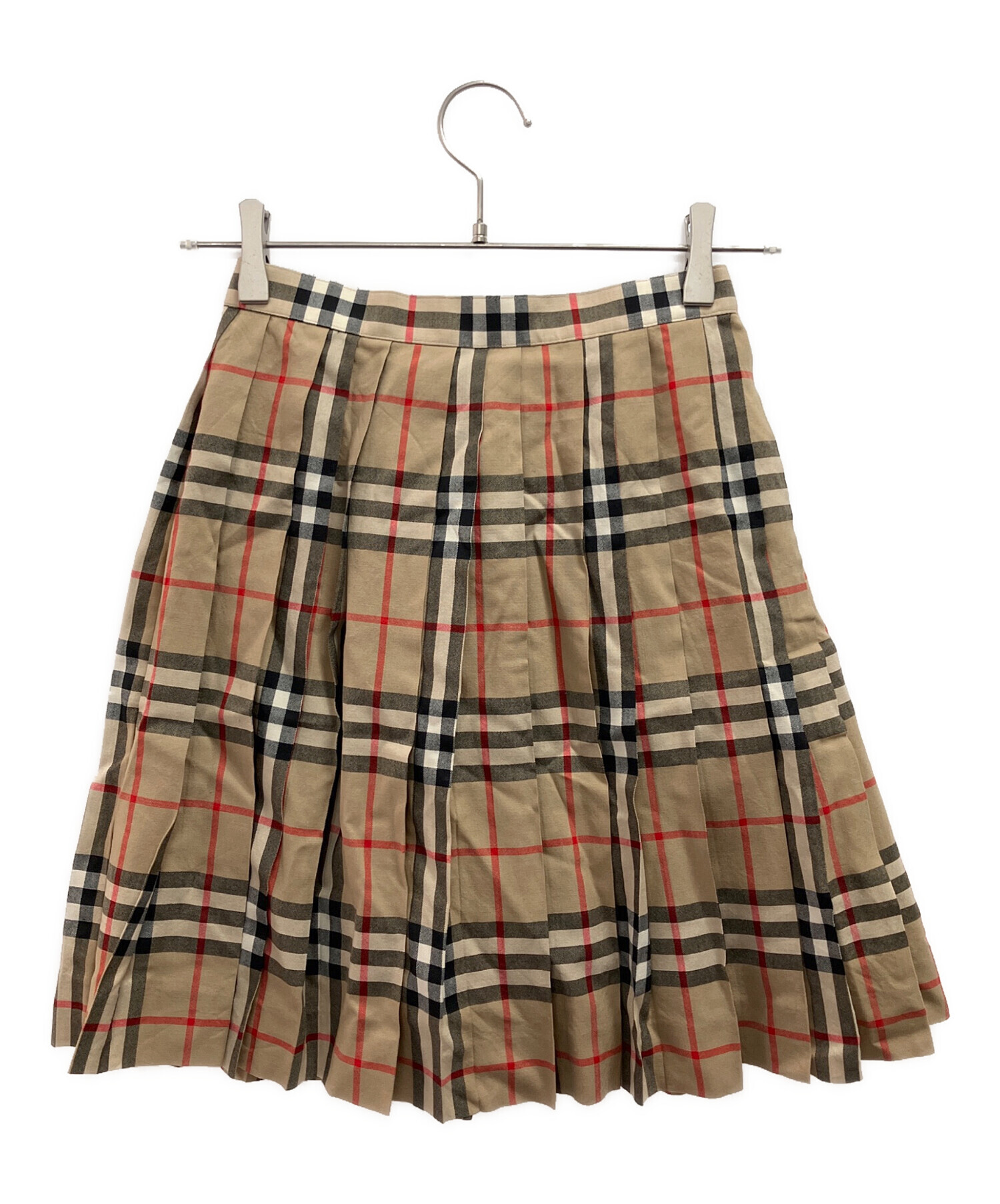 中古・古着通販】Burberry's (バーバリー) プリーツスカート ベージュ 中古・古着通販】Burberry's (バーバリー) プリーツスカート ベージュ