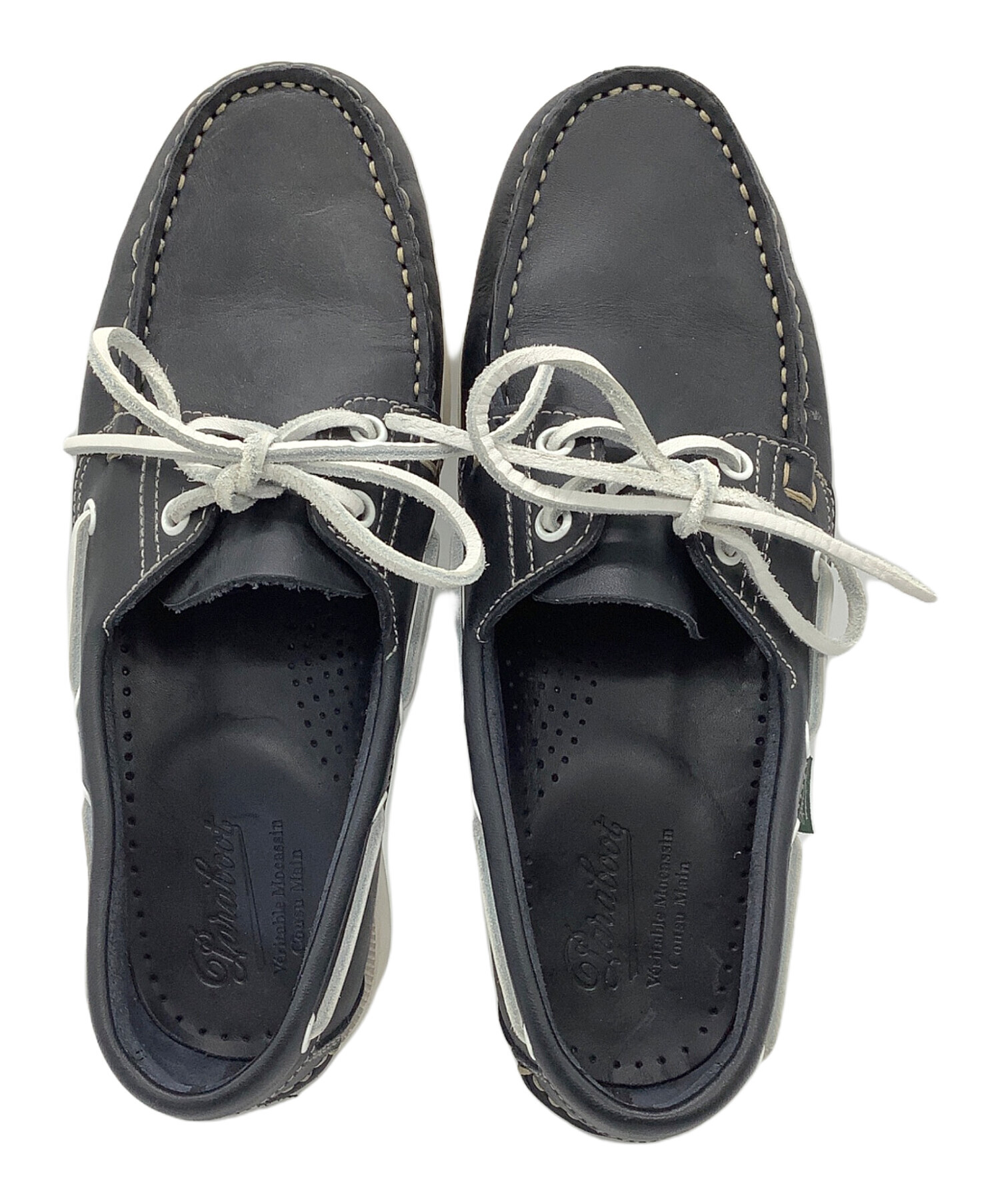 中古・古着通販】PARABOOT (パラブーツ) デッキシューズ ネイビー