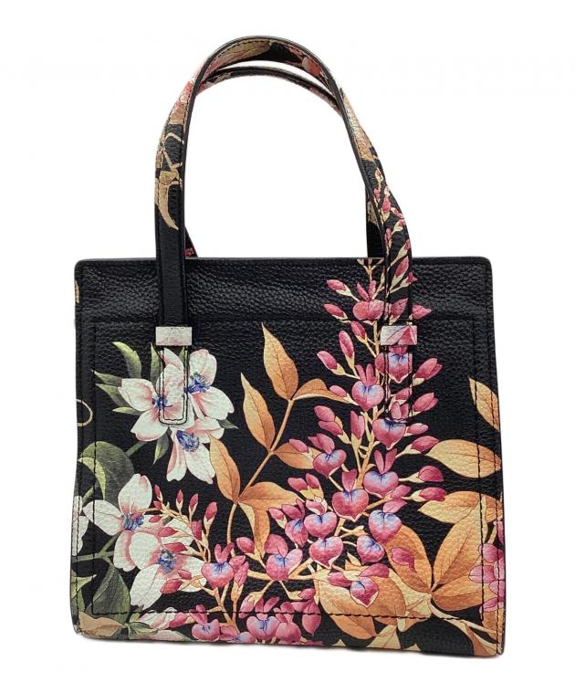◆ FERRAGAMO(フェラガモ)◆AMYレザーハンドバッグ　VIOLET花柄 中古・古着通販】Salvatore Ferragamo (サルヴァトーレ フェラガモ