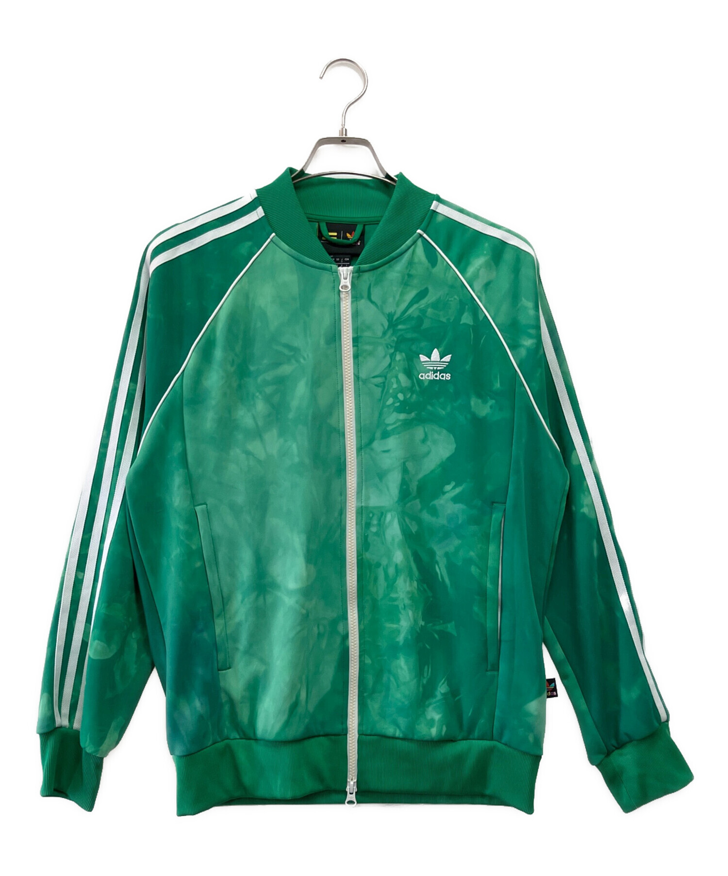 レア　adidas トレフォイルロゴ トラックジャケット グリーン Lサイズ 中古・古着通販】PHARRELL WILLIAMS (ファレルウィリアムス) adidas