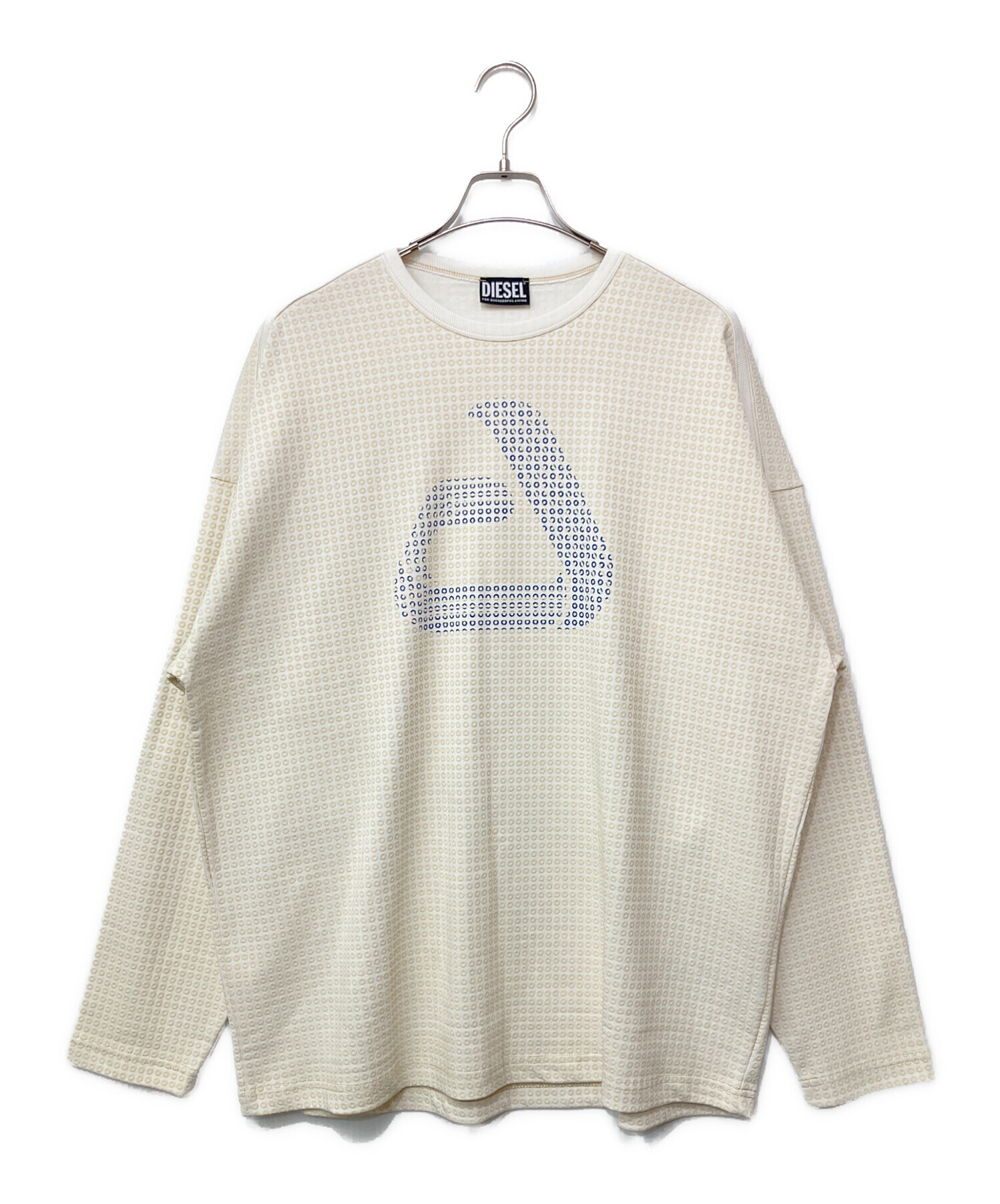 中古・古着通販】DIESEL (ディーゼル) 長袖カットソー アイボリー 