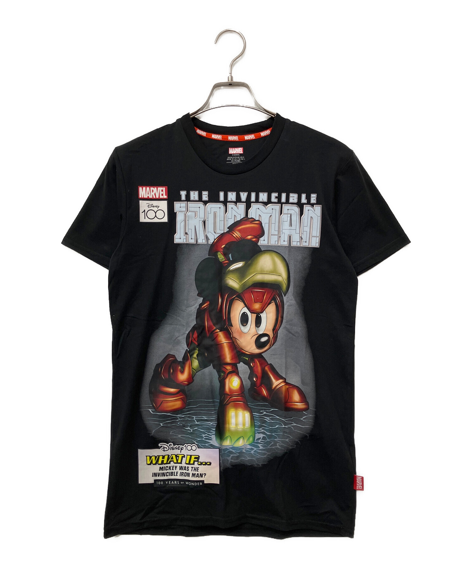 中古・古着通販】MARVEL (マーベル) 半袖Tシャツ ブラック サイズ:L 