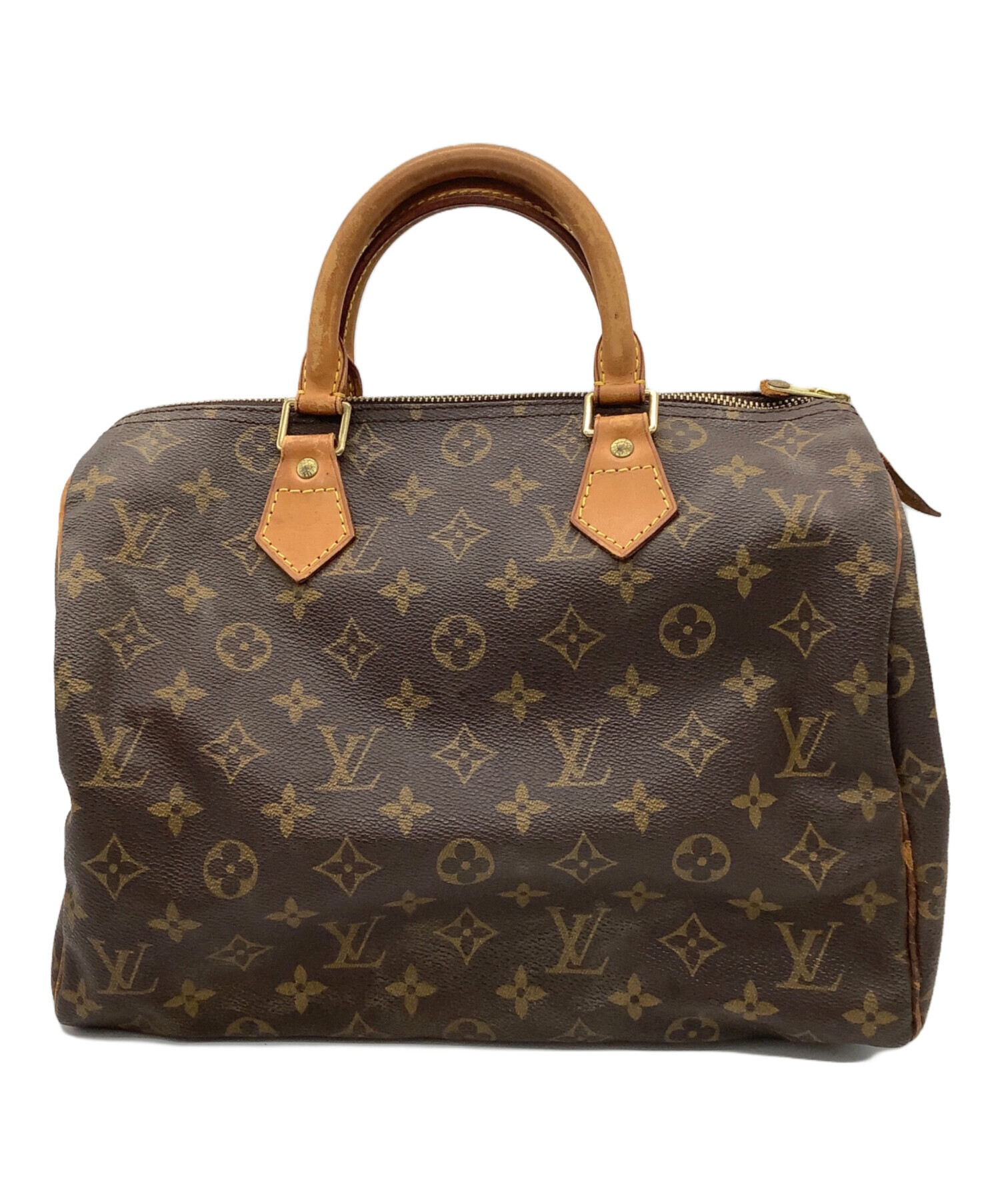 tyom 6540-1 326 LOUIS VUITTON ルイヴィトン ボストンバッグ モノグラム スピーディ30 TH1927 ブラウン 茶 ヌメ革 本革 ゴールド金具 中古 ハンドバッグ 中古・古着通販】LOUIS VUITTON (ルイ ヴィトン) モノグラム