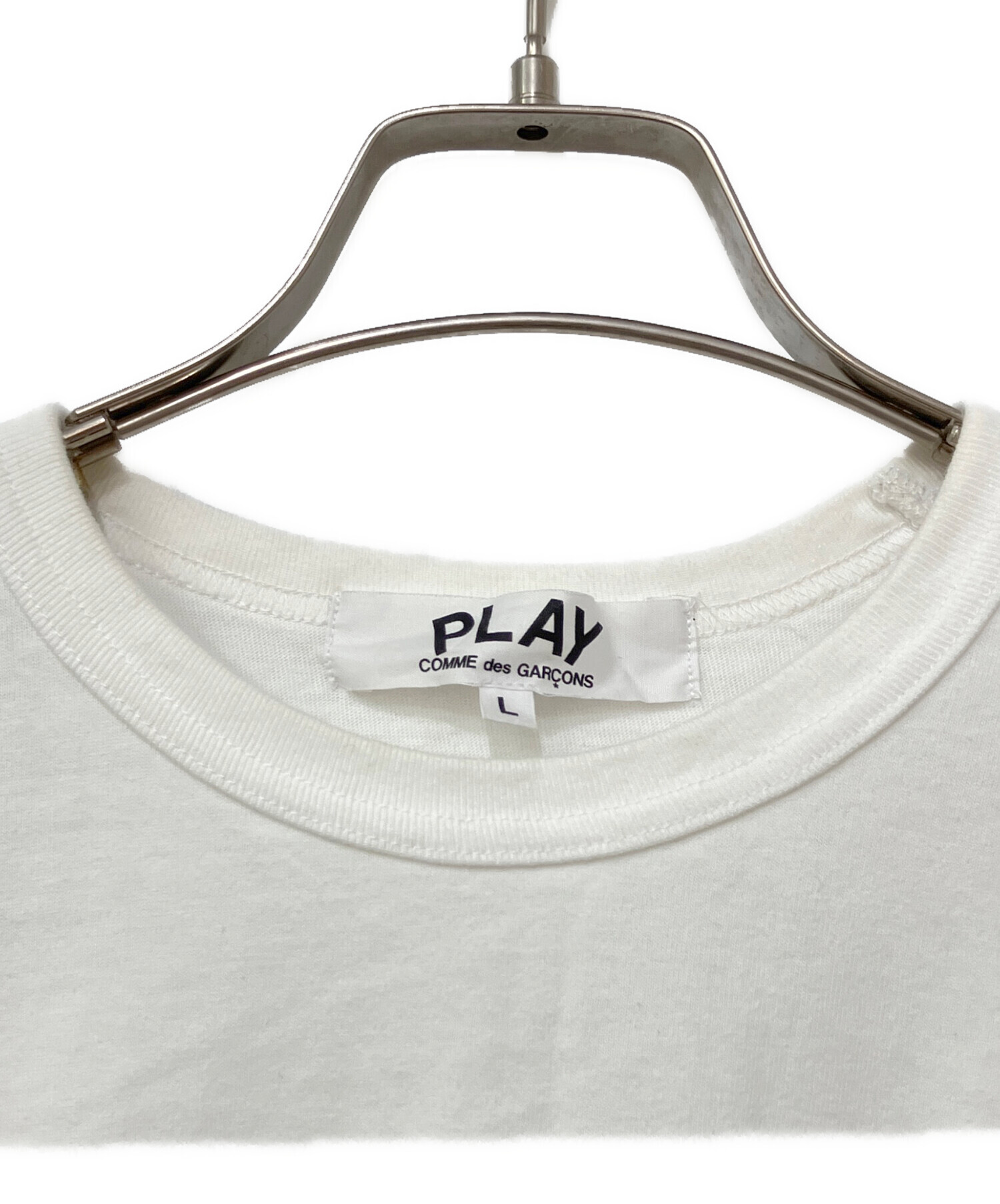 プレイコムデギャルソン NIKE 半袖Tシャツ カットソー ホワイト 中古・古着通販】NIKE (ナイキ) PLAY COMME des GARCONS (プレイ